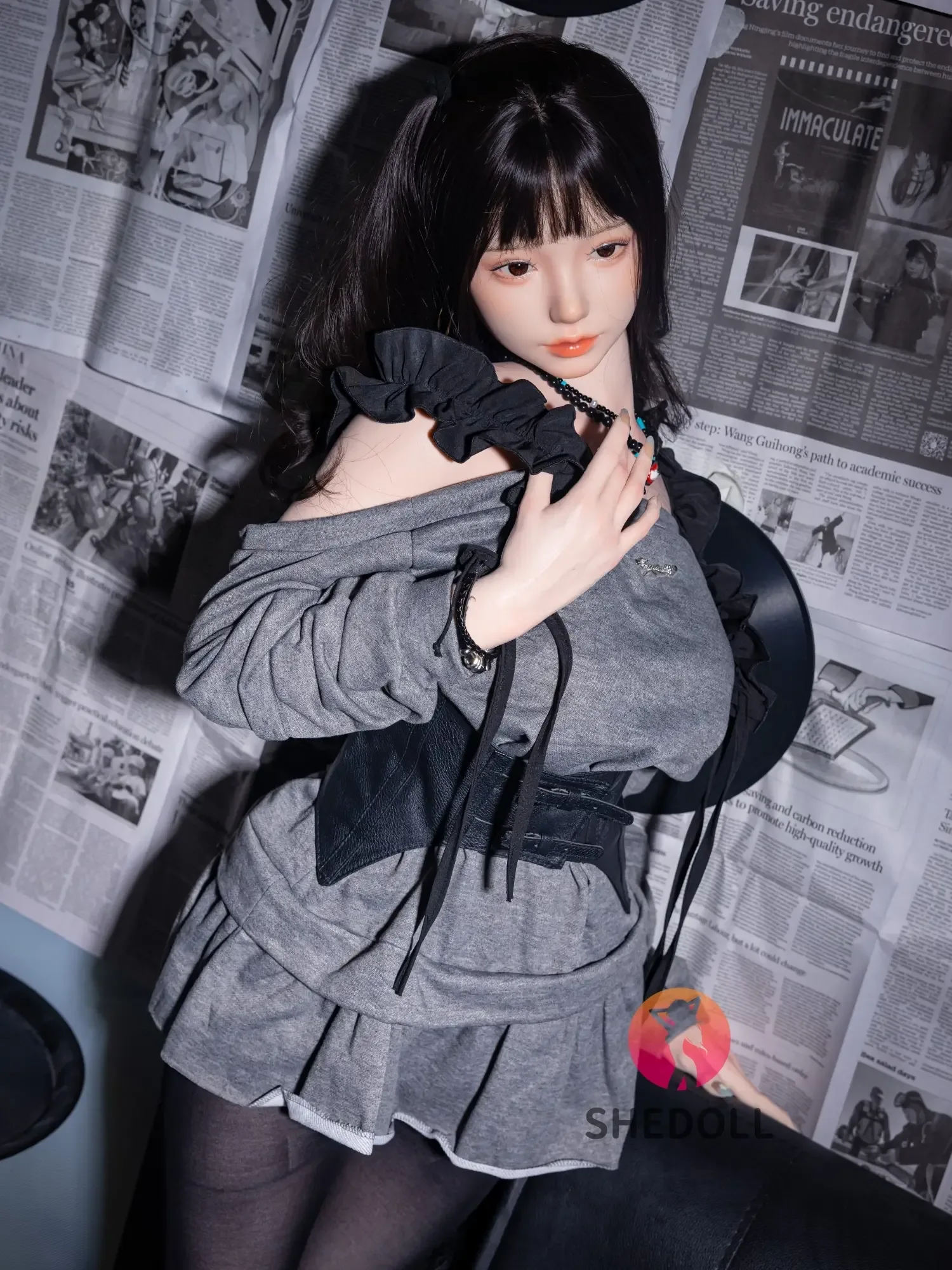 F6167—168cm\/5ft5-47kg D Cup Realistic Asian Sex Doll with ROS Head | SHEDOLL view 6
