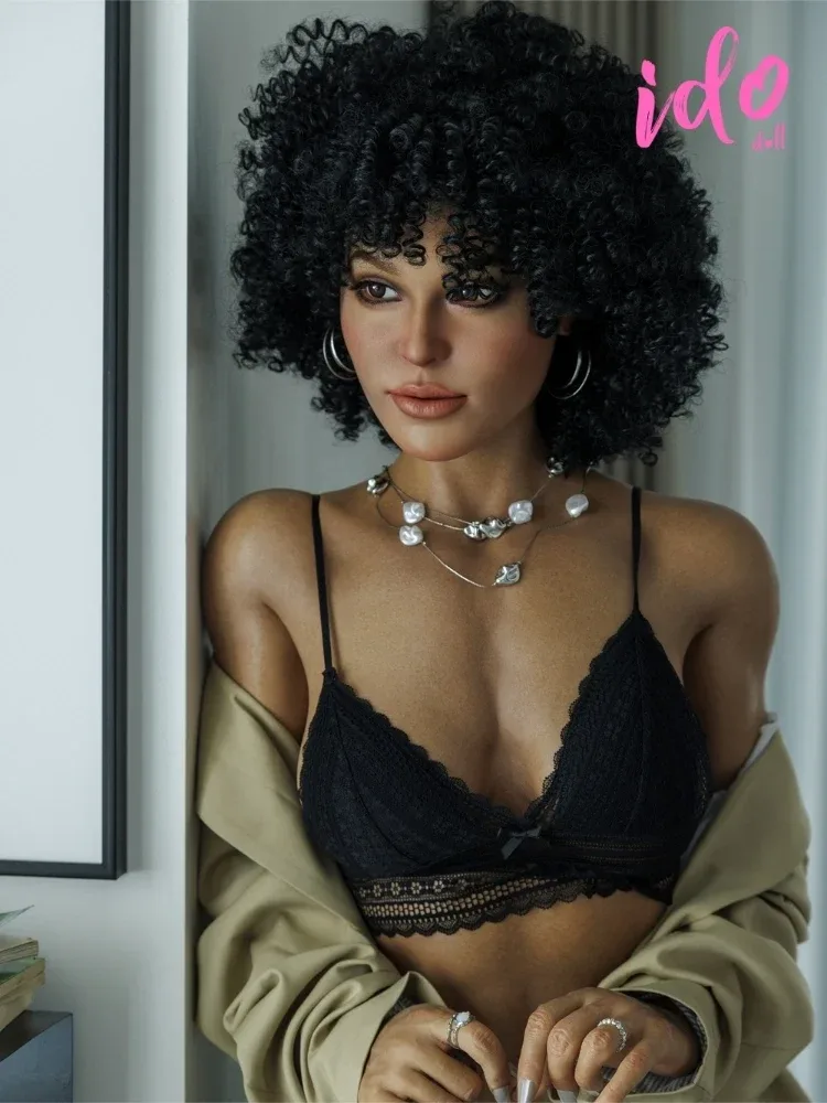 F7687—169cm\/5ft5-36kg C Cup ROS Silicone Black Sex Doll Weight Reduction | IDO Doll view 2
