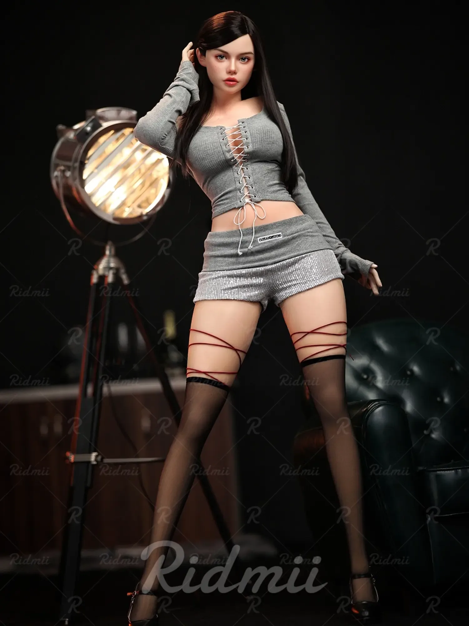 F8528-164cm\/42kg Silicone ROS Head TPE Body Full Size Adult Sex Doll  Fiora  | Ridmii
