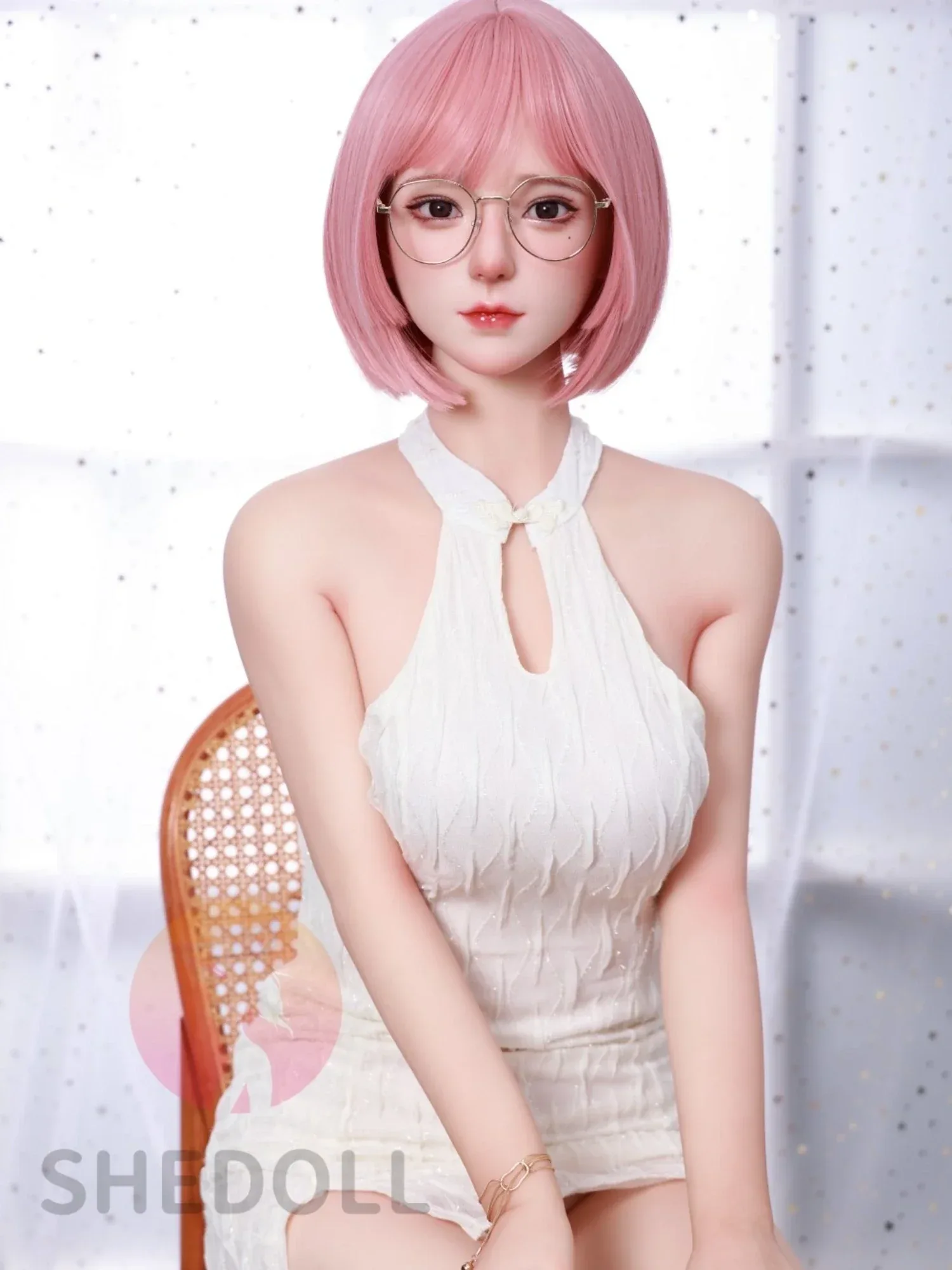 F6000—158cm\/5ft2-38kg C Cup Asian Silicone Head TPE Body Sex Doll | SHEDOLL