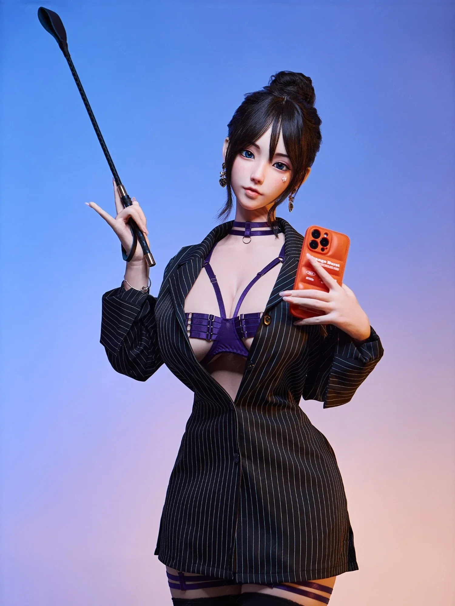 F7119-161cm(5.28ft)-32.8kg 2.2 I Cup Asian Real Silicone Japanese Office Lady Sex Doll|AITIA Doll view 4