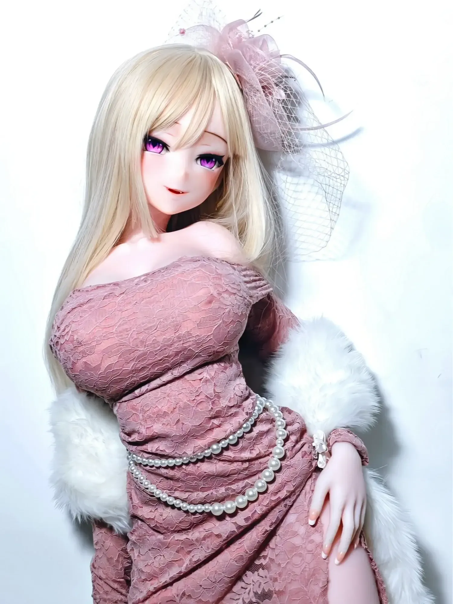 F9402-150cm\/5ft-27.5kg Anime Silicone Head Full Body Sex Doll | Elsa Babe