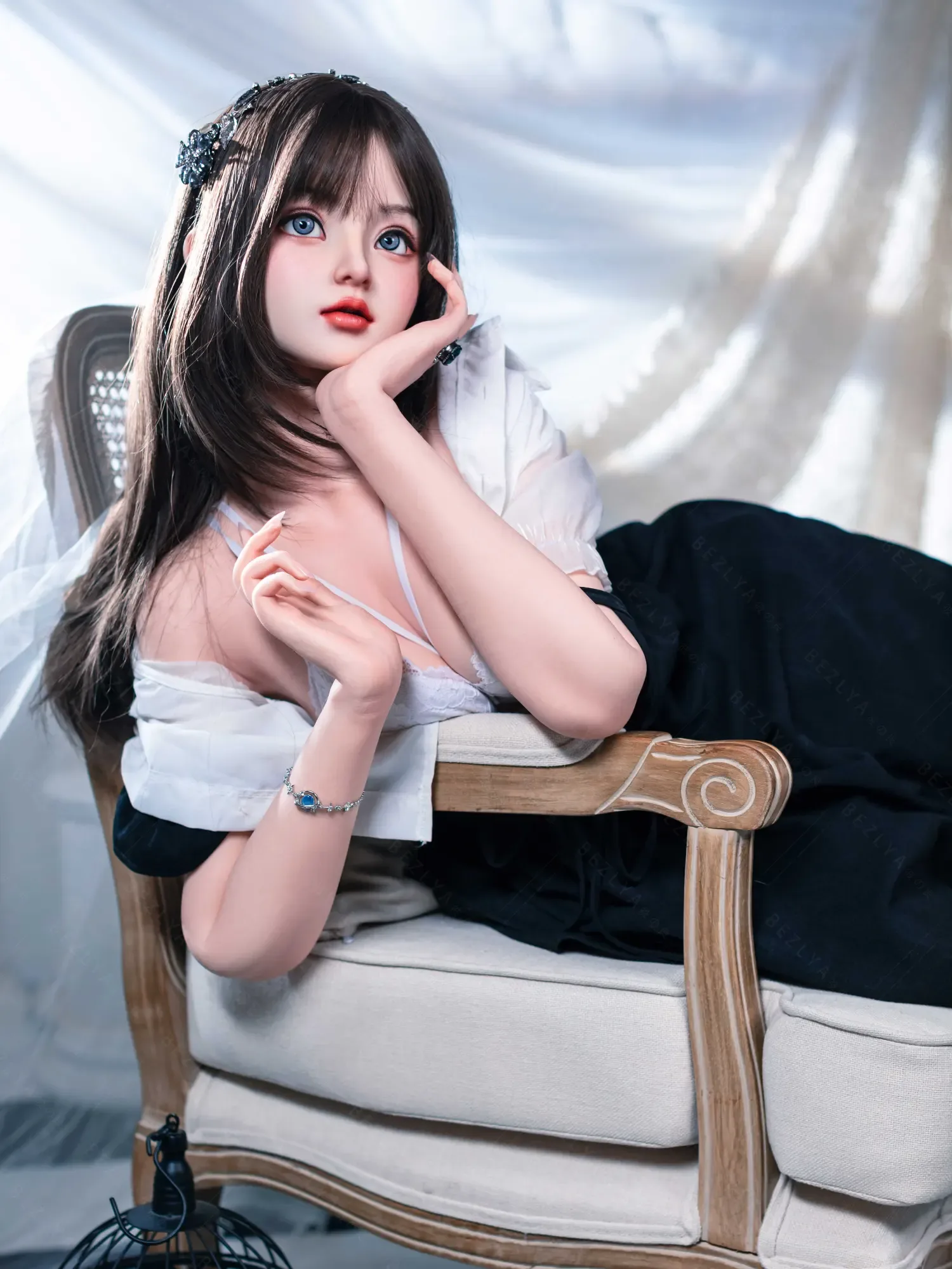 F4794-155Rcm(5.1ft)-32.5kg 2.1 A Cup Asian Real Silicone Chinese Sex Doll|Bezlya Doll view 10