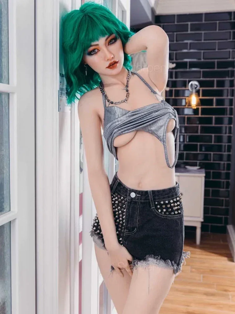 F501-174cm C Cup Green Hair Silicone Tall Sex Doll｜Starpery Doll view 3