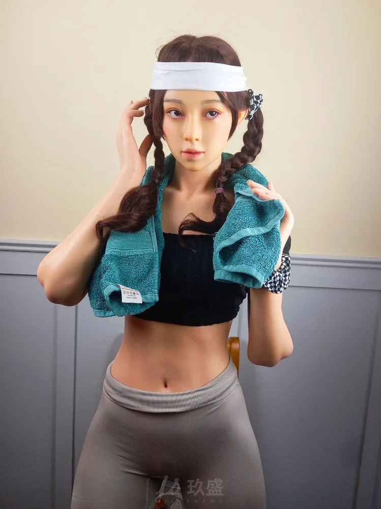 F2373—168cm\/5ft5 36.2kg C Cup Kira Sport Gril Black Hair Silicone Sex Doll|Jiusheng Doll