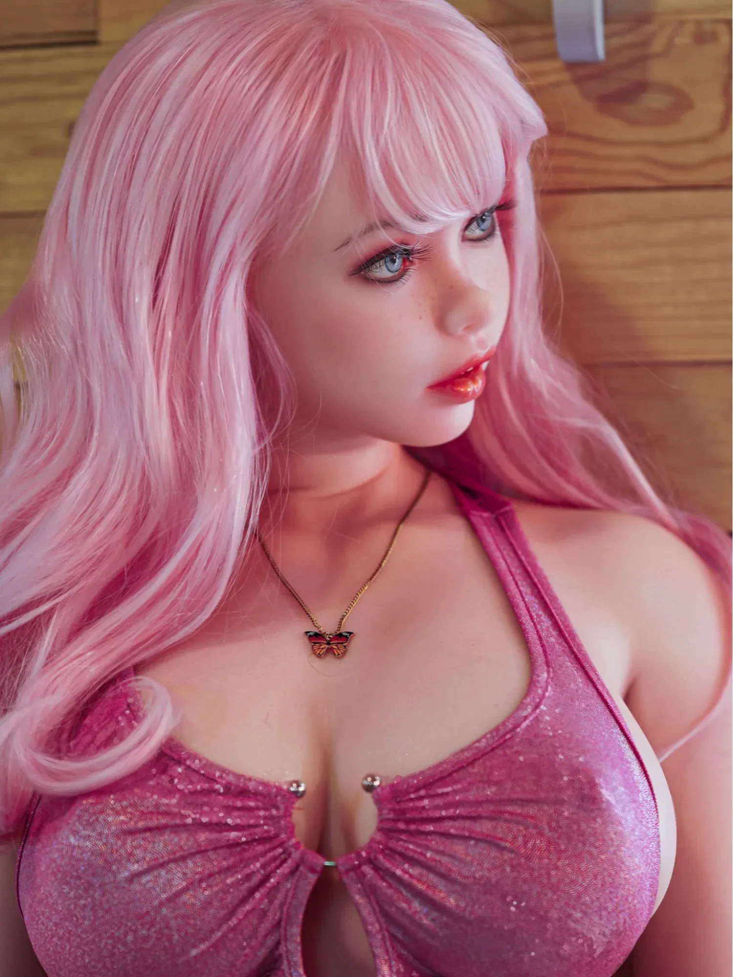F4825-150cm\/4ft9(34kg）Ariel J Cup Mini Realistic Teen Anime Silicone Love Doll | PiPer Doll view 3
