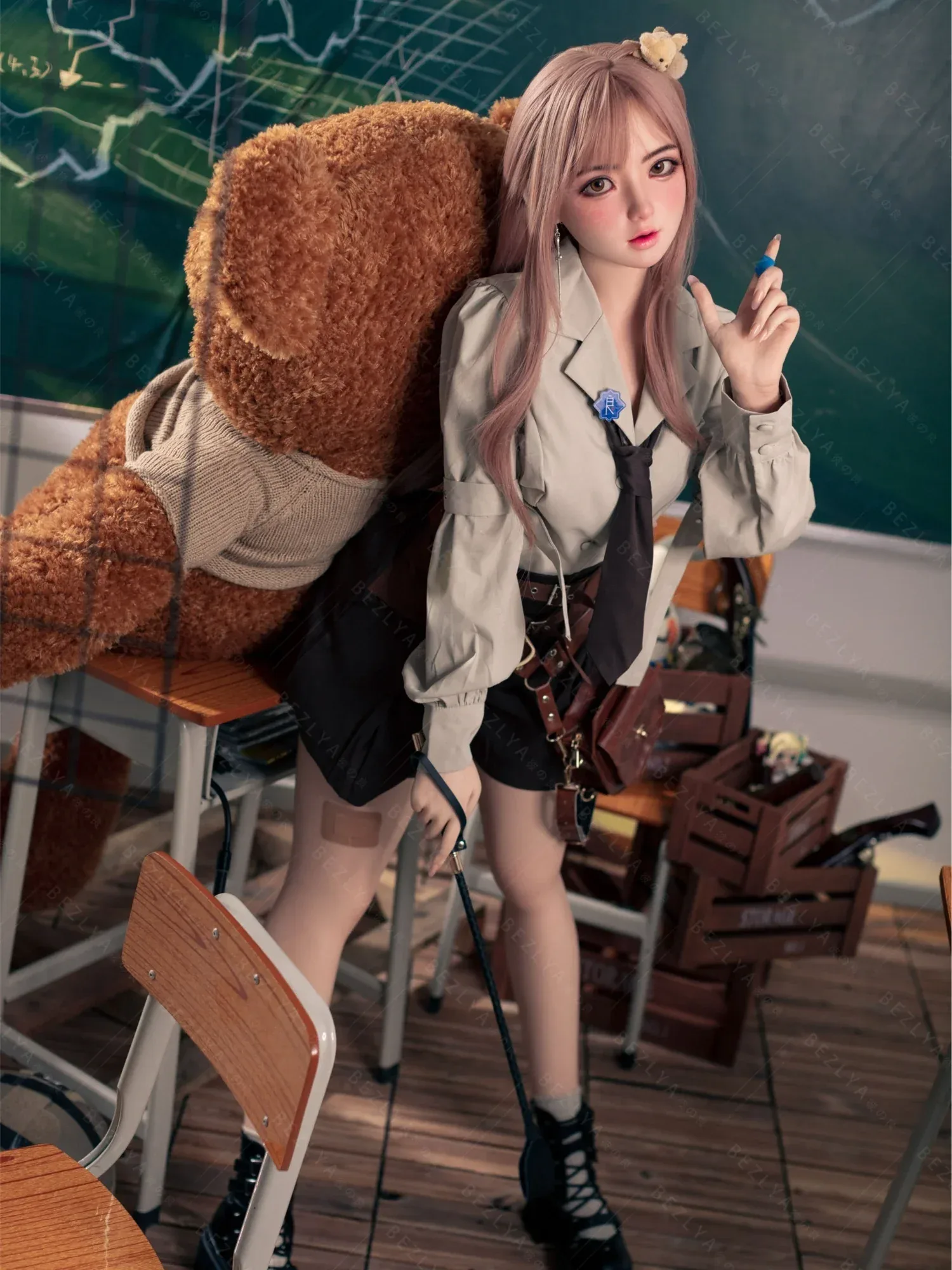 F7148-155Rcm(5.12ft)-32.5kg 2.1 A Cup Robot Silicone Head Adult Asian Sex Doll|Bezlya Doll view 9