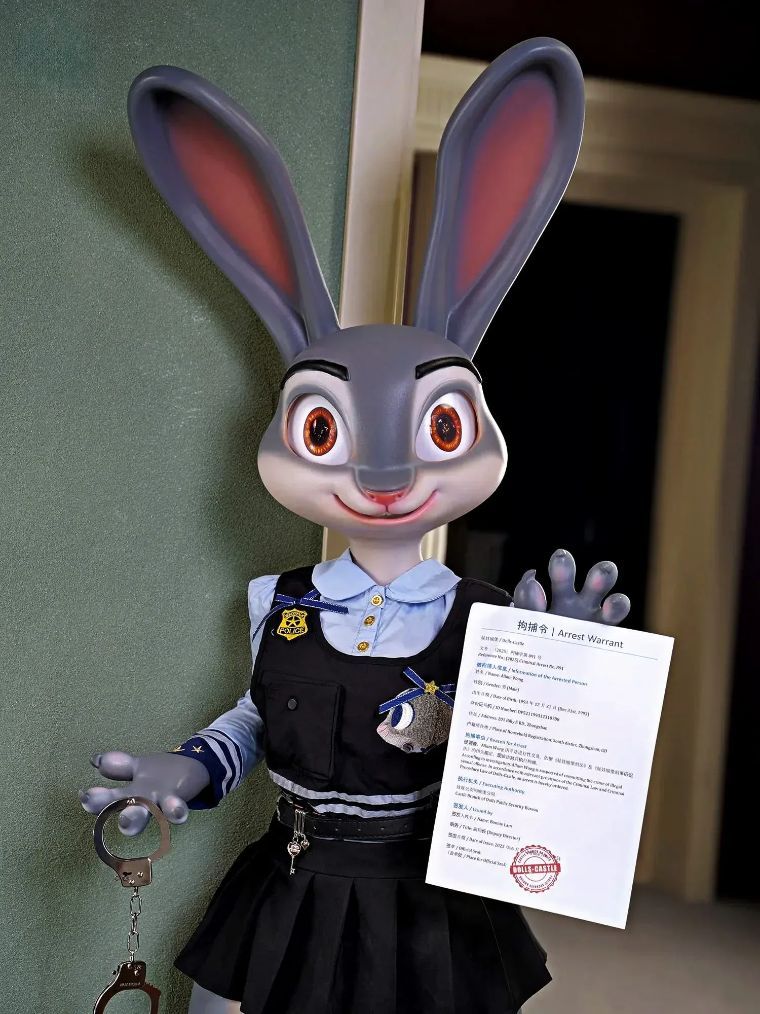 F5707K-168cm\/5ft6-40kg A Cup Cartoon Sex Doll Rabbit Police Officer Anime Hentai IN Stock EU】｜Doll Castle
