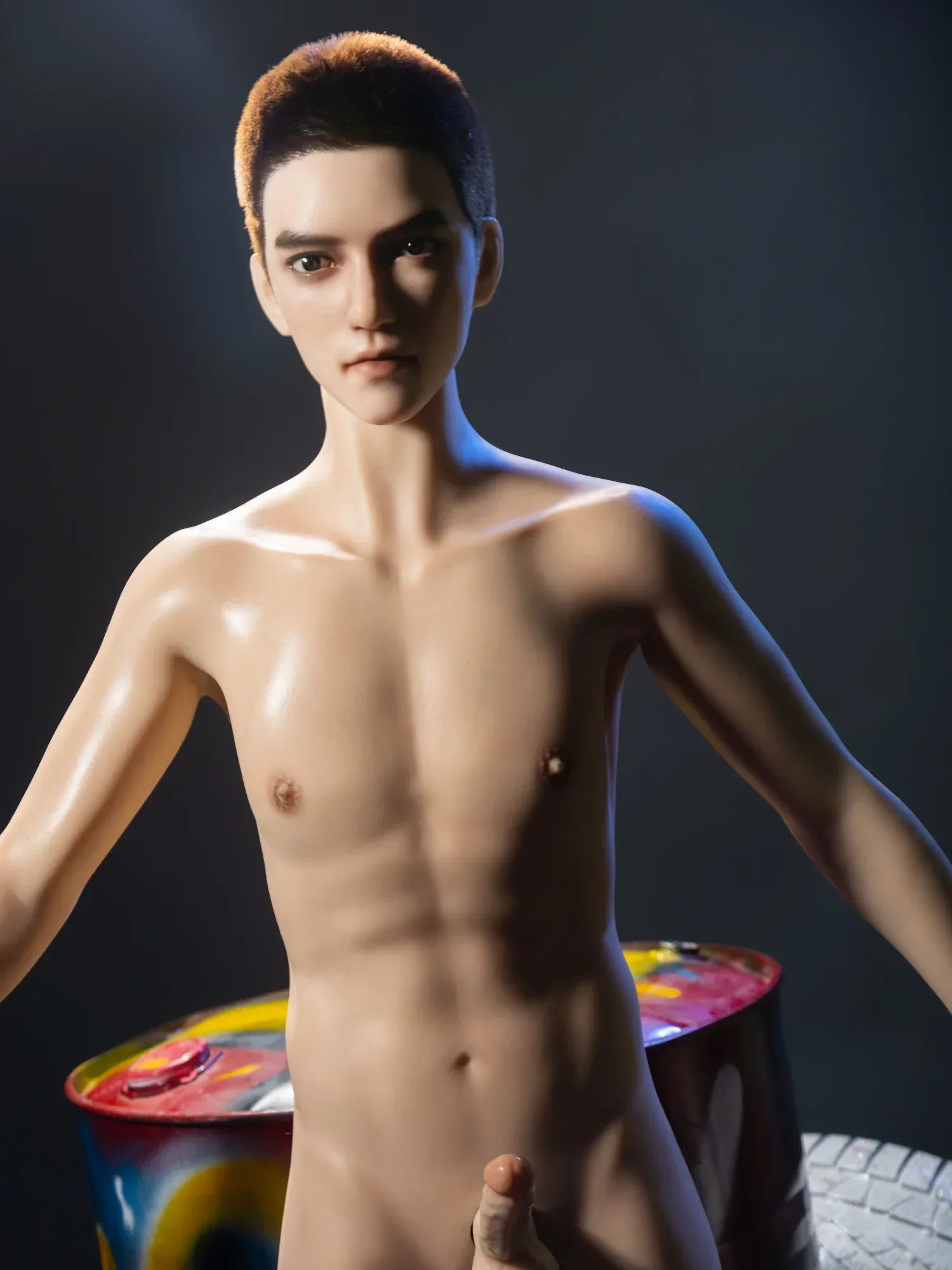 F4611-165cm\/5ft5-36.5kg Femboy Sex Dolls Realistic Silione Male - Qita doll view 3
