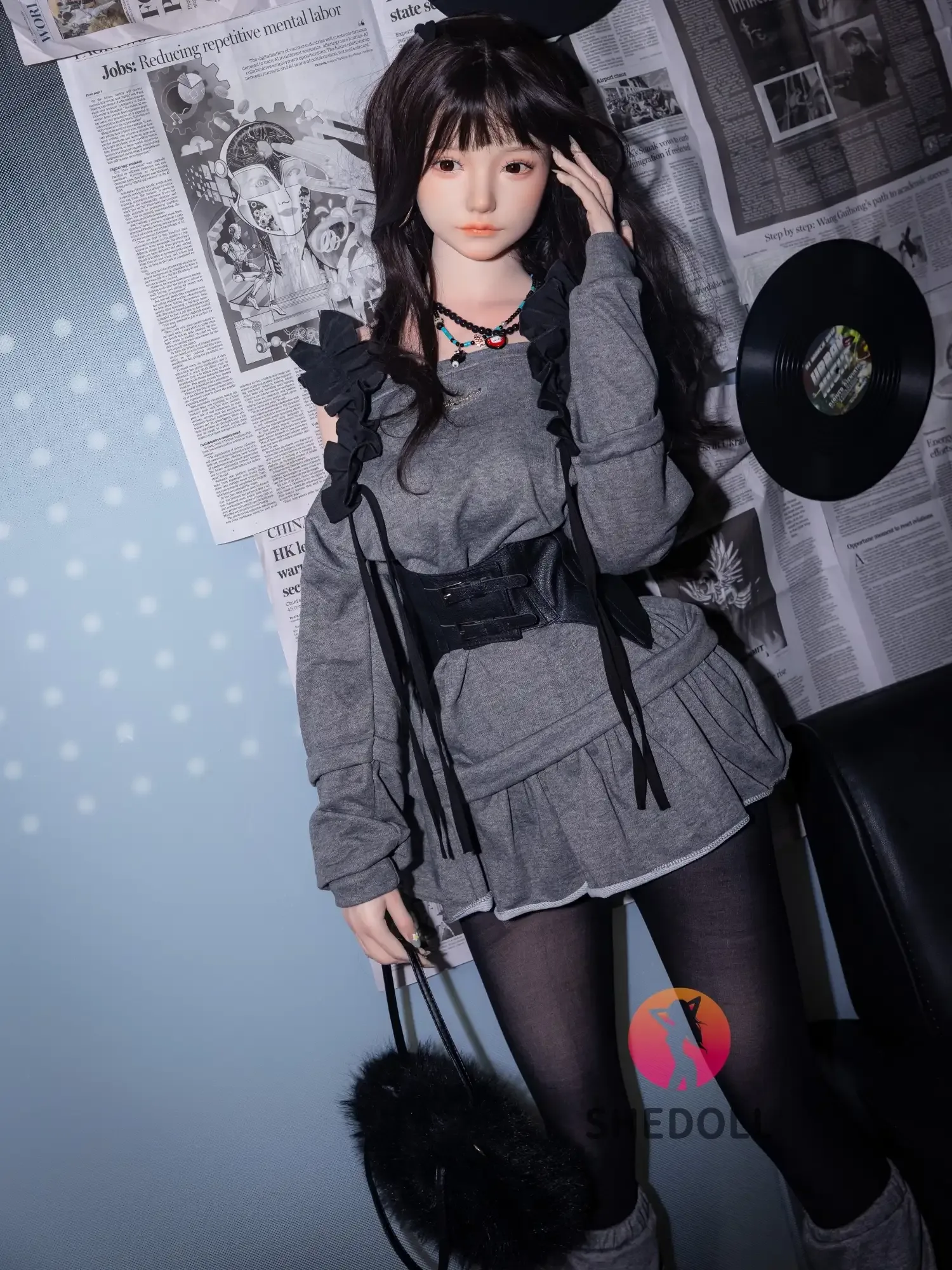 F6167—168cm\/5ft5-47kg D Cup Realistic Asian Sex Doll with ROS Head | SHEDOLL view 3