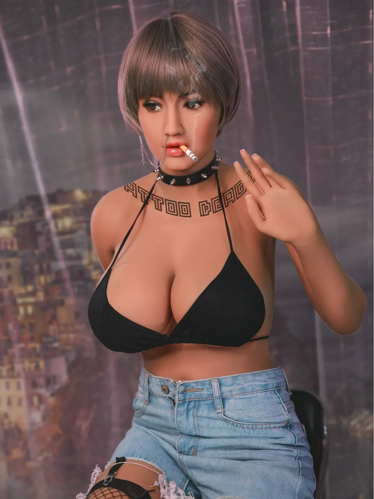 F3374-171cm\/5ft7(44kg) Katrina H Cup TPE Sexy Woman Latina Large Breast Sex Doll | YL Doll view 3