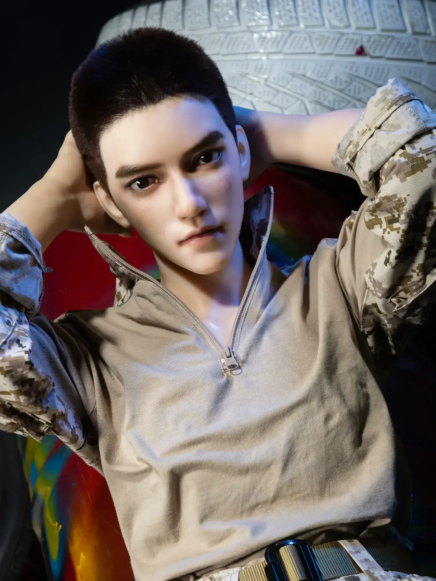 F4611-165cm\/5ft5-36.5kg Femboy Sex Dolls Realistic Silione Male - Qita doll view 5
