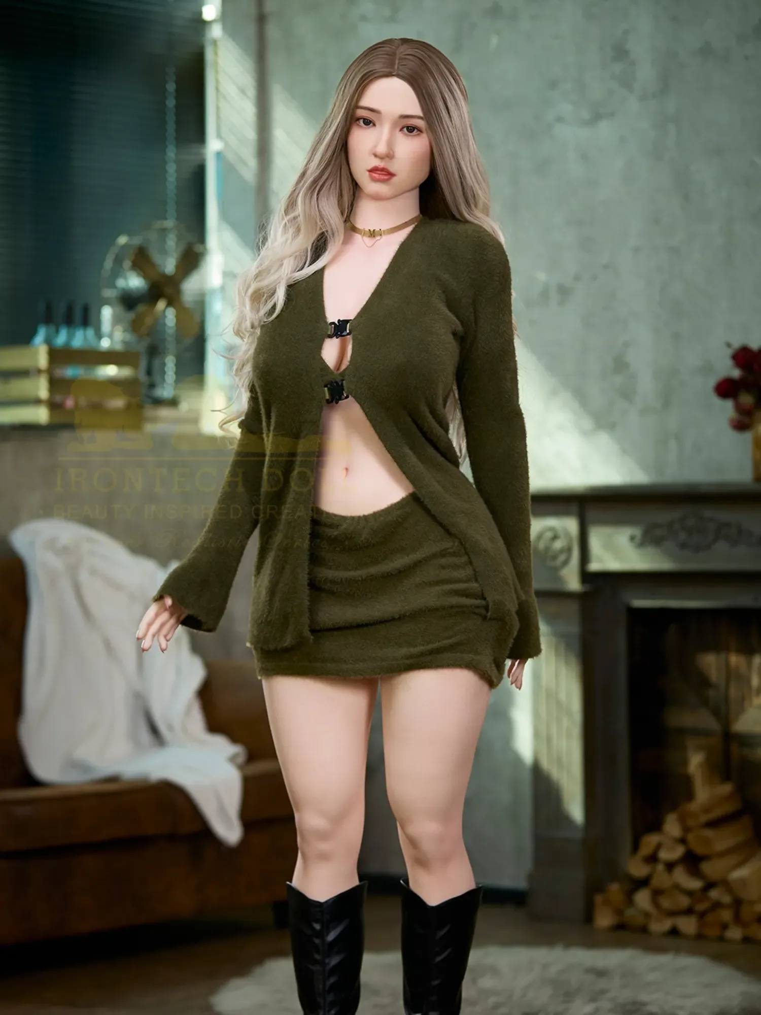 F2242-159cm(5.2ft) F Cup S7 Silicone Chinese Sex Doll｜Irontech Doll view 2