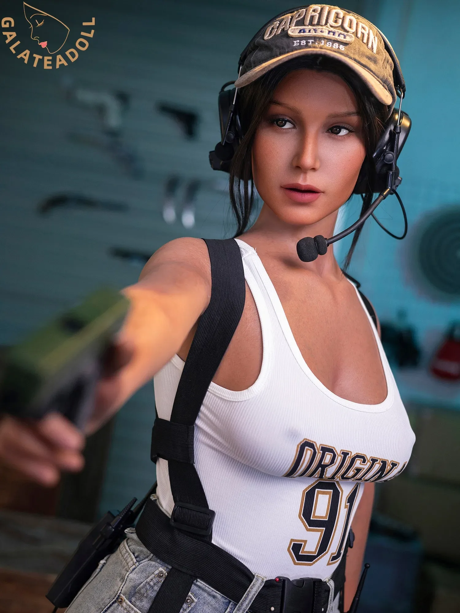 F7500-164cm D Cup Lifelike Combat-Themed Silicone Sex Doll | Galatea doll view 4