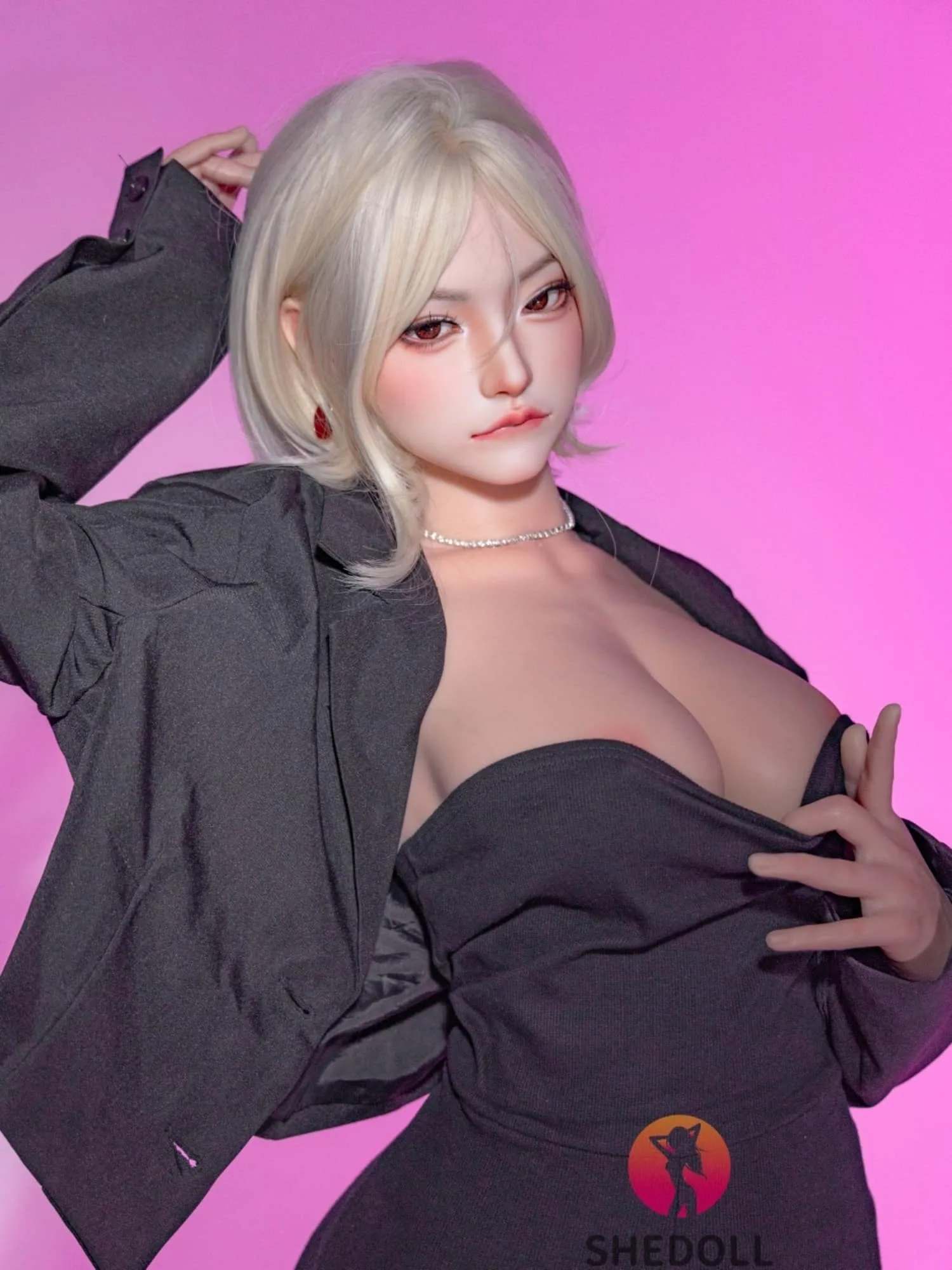 F6056—168cm\/5ft5-47kg D Cup Asian Silicone Sex Doll | SHEDOLL view 2