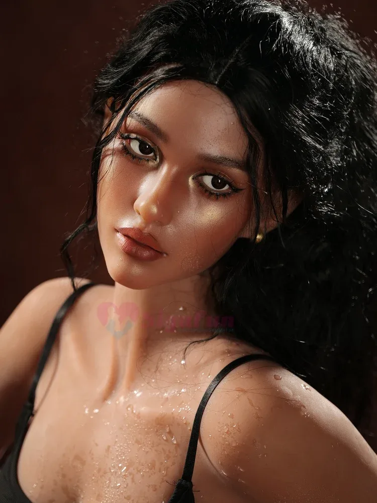 F2433-159cm(5.2ft)-39kg D Cup Life-Size Silicone Head Ebony BBW Sex Doll【IN STOCK US\/EU】|Sigafun Doll view 4