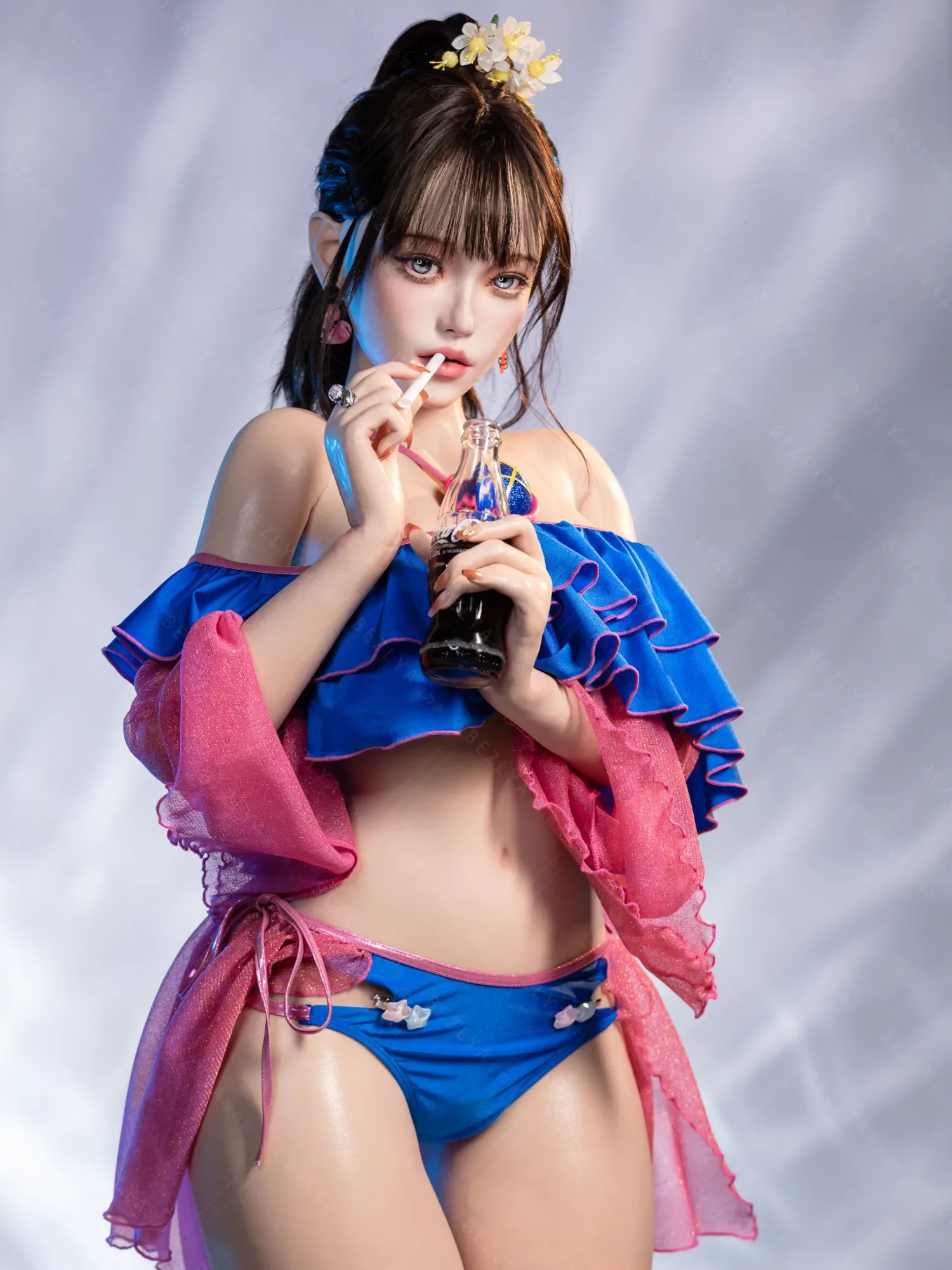 F5933-155Mcm(5.1ft)-38kg 2.2cf E Cup Mini ROS Silicone Asian Anime celebrity Sex Doll｜AITIA Doll