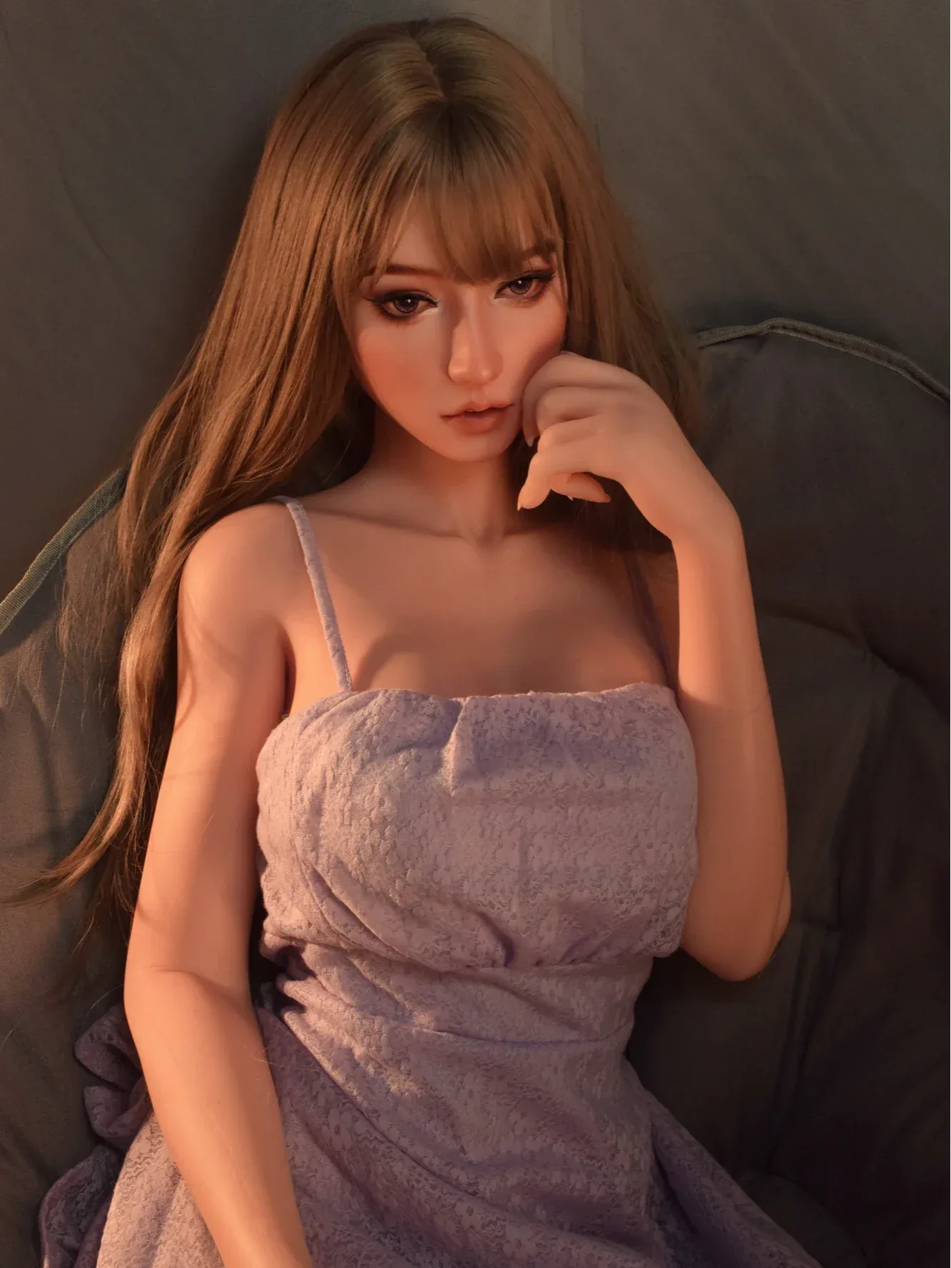 F3808-165cm\/5ft4 Lovely Blush Silicone Anime Sex Doll | Elsa Babe view 3