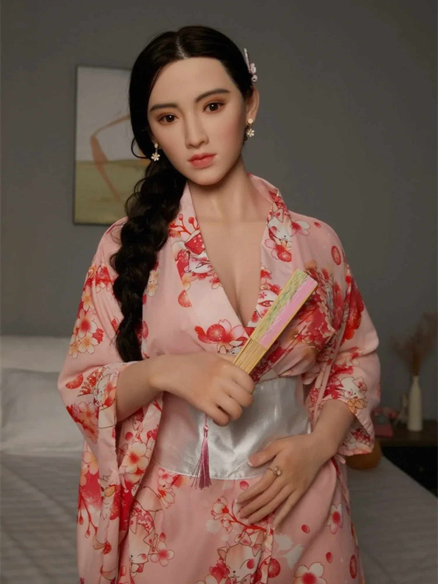 F3669—165cm\/5ft4(34kg) Norma F Cup Silicone Japanese Kimono Breasts Sexy Curves Sex Doll | CST Doll