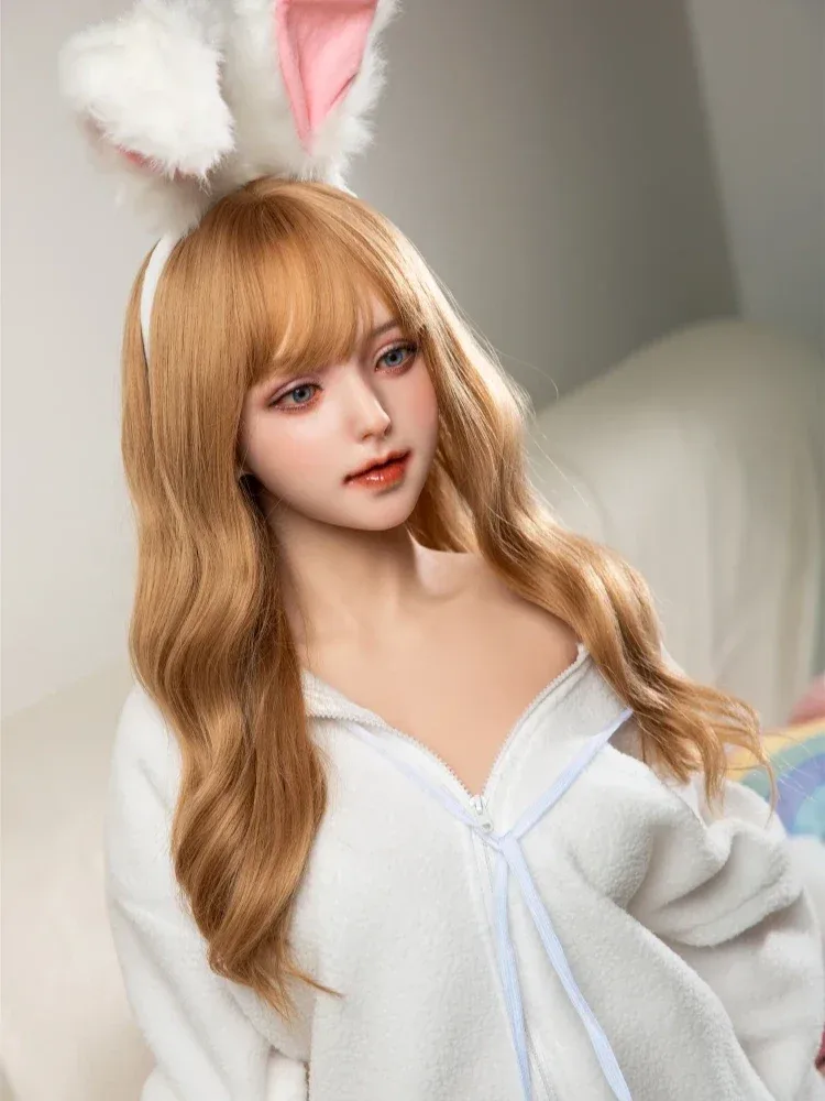 F129-170cm\/5ft7  Silicone Head Cute Bunny Big Boobs Sex Doll- E cup view 4
