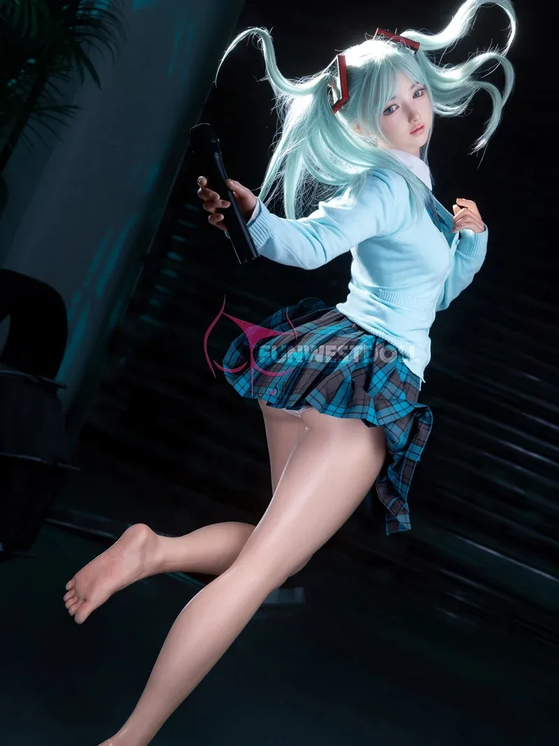 F3905-159cm(5.2ft)-34kg A Cup White Amy Life-size Hentai Sex Doll - Realistic Anime Style Full Body Silicone|Fun West Doll view 4