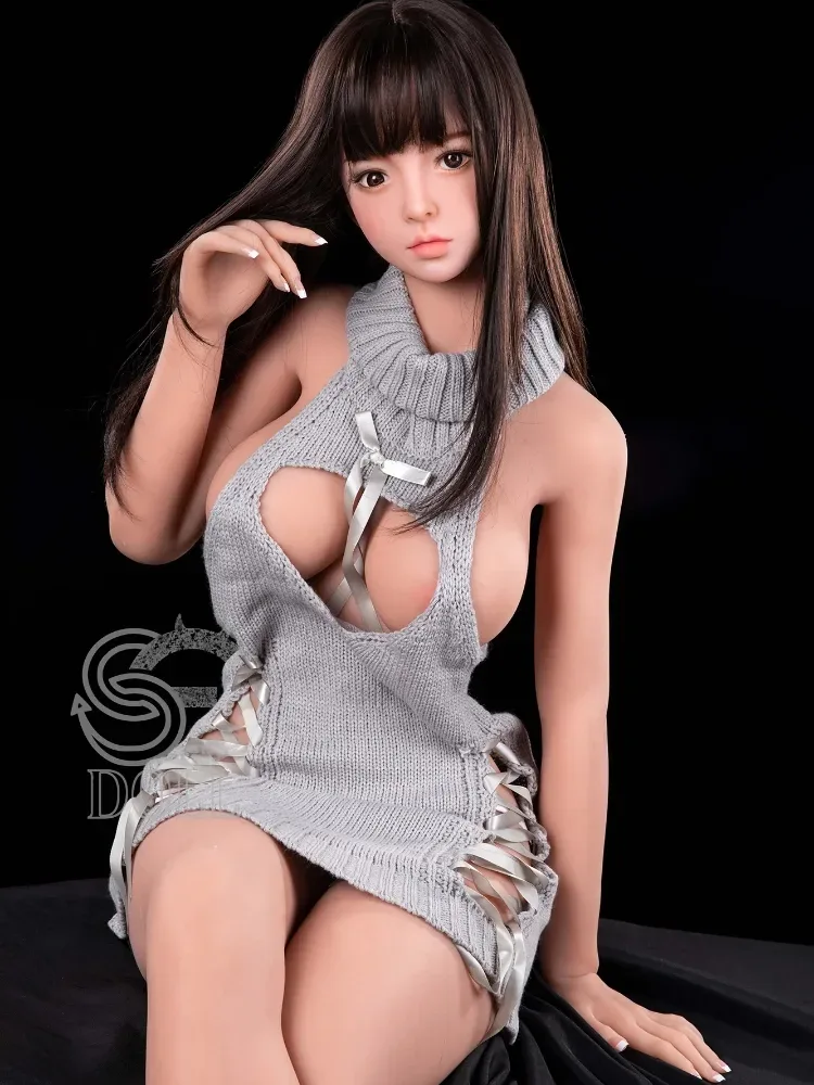 F908-161cm(5.3ft)-35kg Mika F Cup Young Big Tits Brunette Chinese Lolita TPE Love Doll|SE Doll view 10