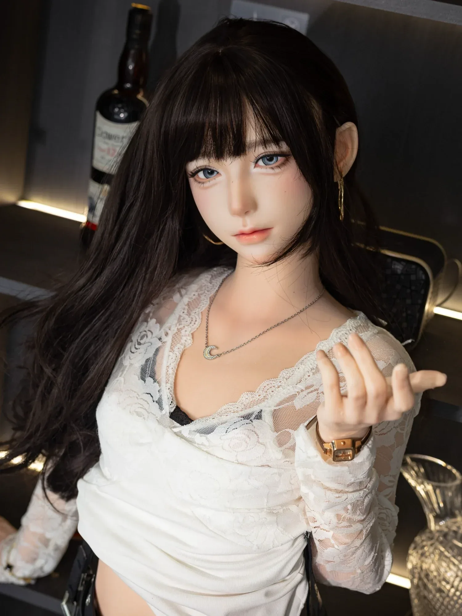 F6097—152cm\/5ft-38kg A Cup Asian ROS Flat Chest Silicone Sex Doll | SHEDOLL view 5