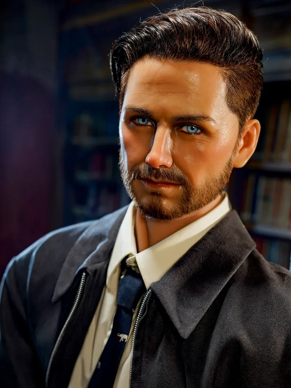 F3883-167cm\/5ft5-47kg Calm Eyes Gentleman Silicone Head Full Androgynous Male Sex Doll | HR Doll view 3