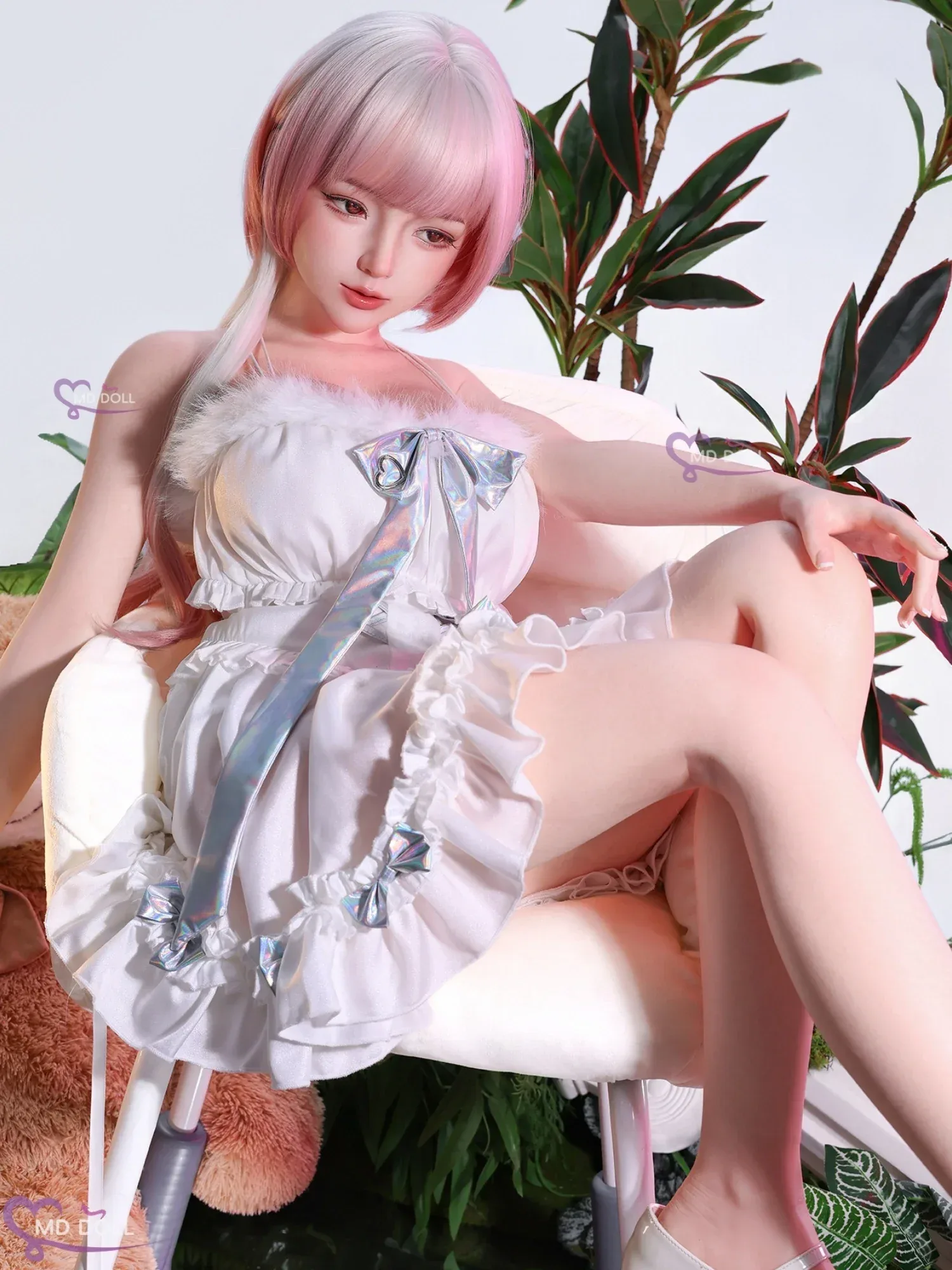 F6320-151cm\/5ft-25kg Asian Silicone Mini Sex Doll with Realistic Skin Texture | MD Doll view 7