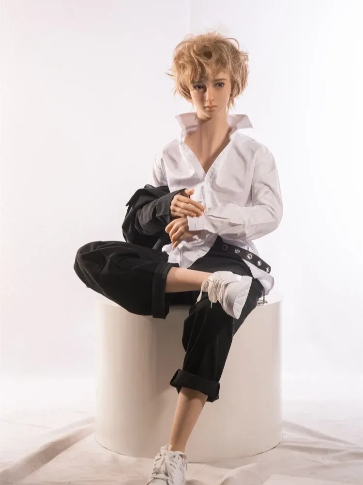 F112-165cm-37kg Edward Golden Hair Tpe Prince Femboy Sex Doll -Qita Doll view 9