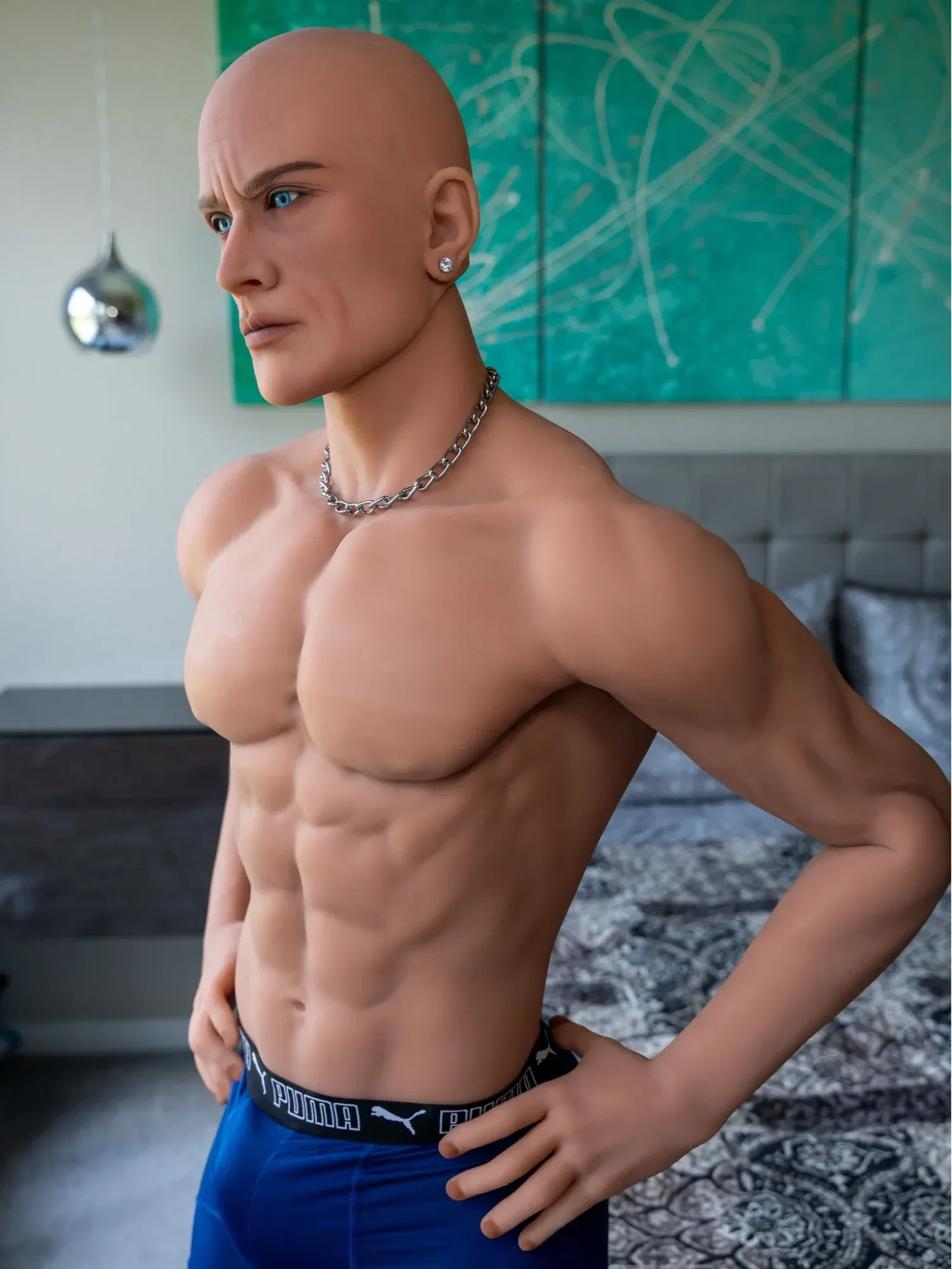 F1654-170cm\/5ft7(40kg) Femboy Muscular Male TPE Sex Doll | Doll Forever view 3