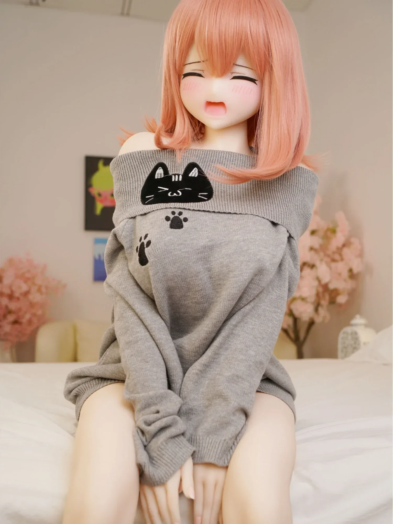 F5909-152cm(4ft12)-32kg Hina C Cup S-TPE Gel filled Breasts Anime Hentai Sex Doll | IROKEBIJIN Doll view 6