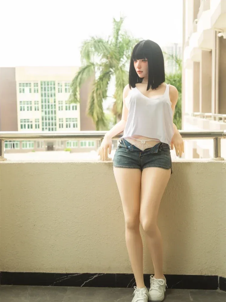 F143-Fumi Black Short Hair 162cm\/5ft4 Japanese Silicone Sex Doll view 7