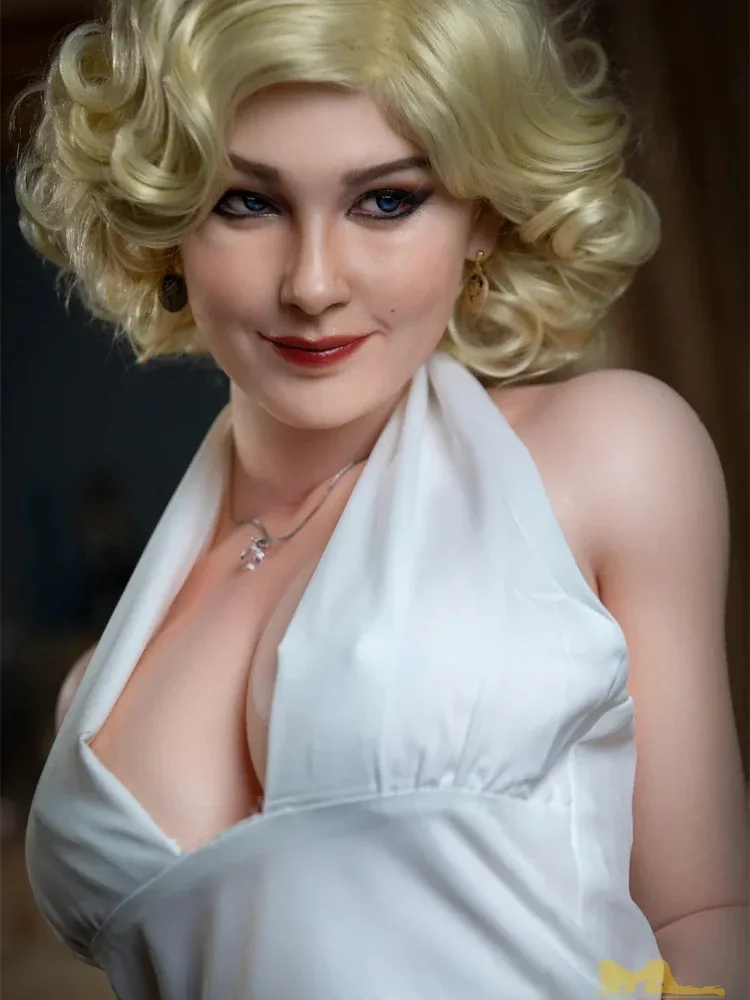 F1310-164cm F Cup Monroe Big Boobs Realistic Life Size Silicone Doll Celebrity Sex Doll｜Irontech Doll view 2