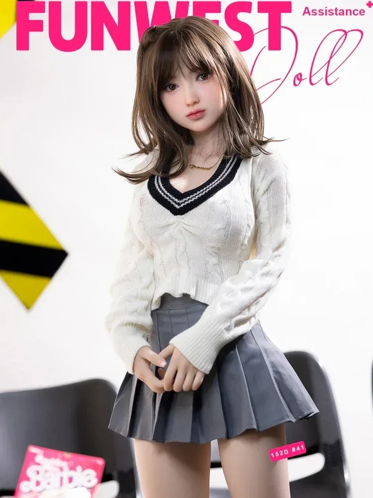 F2238-152cm(5ft)D Cup White Amy TPE Petite Mini Asian Sex Doll – Realistic Silicone Body for Ultimate Pleasure|Fun West Doll view 6