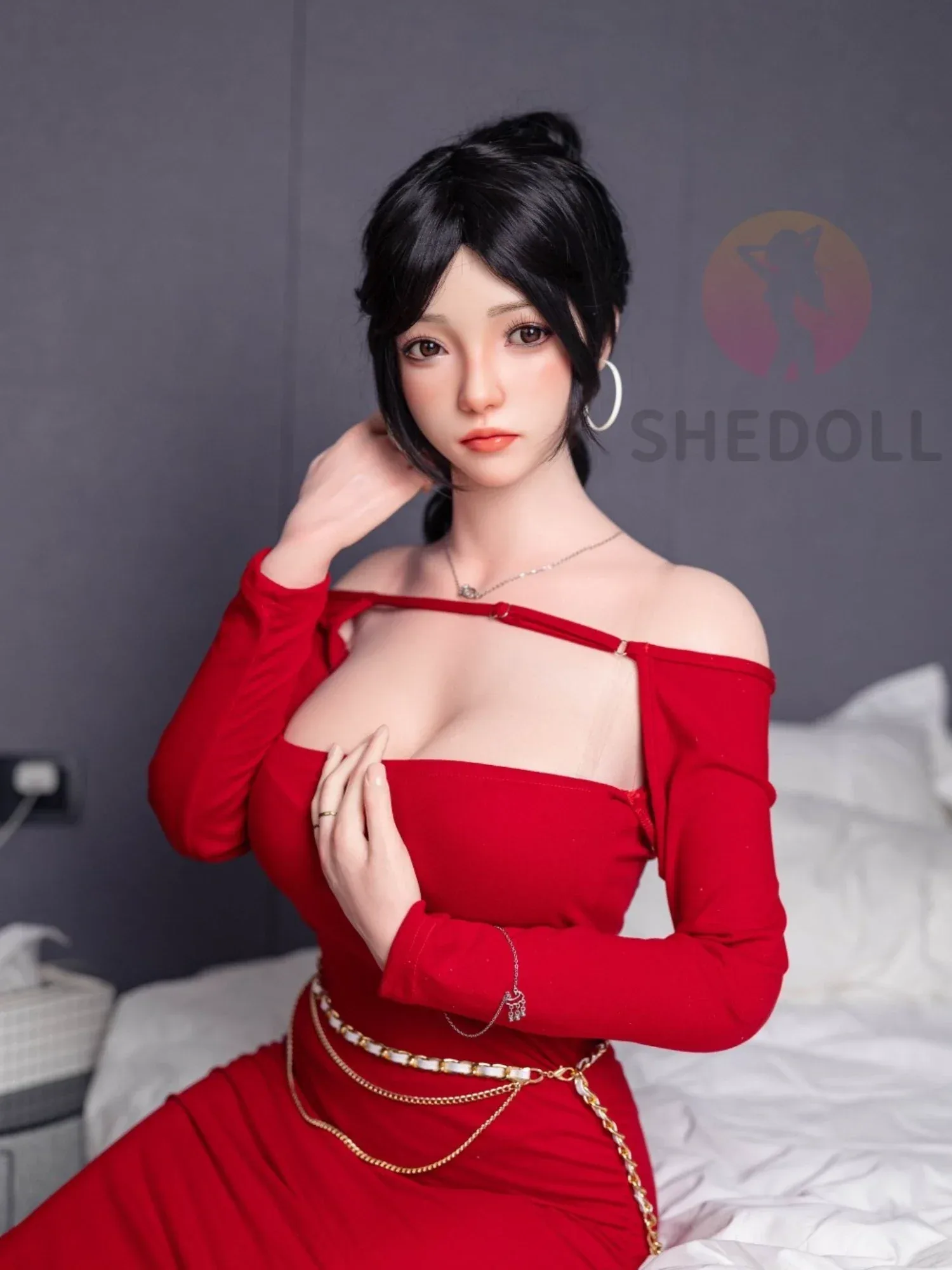 F6037—165cm\/5ft4-56kg E Cup Asian ROS Silicone Sex Doll | SHEDOLL view 9