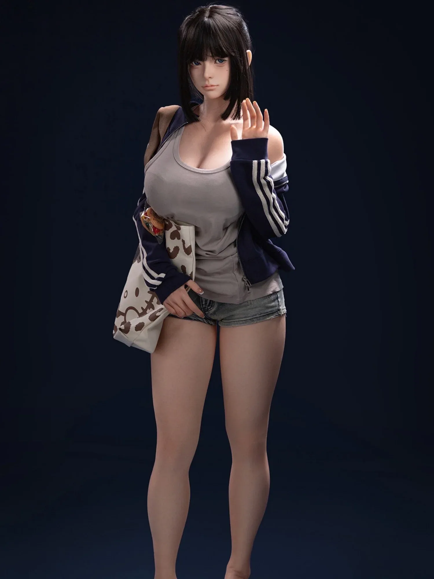 F6230—160cm\/5ft3-31.2kg E Cup Silicone Sex Doll with Large Breasts  | Firefly Diary Max view 9