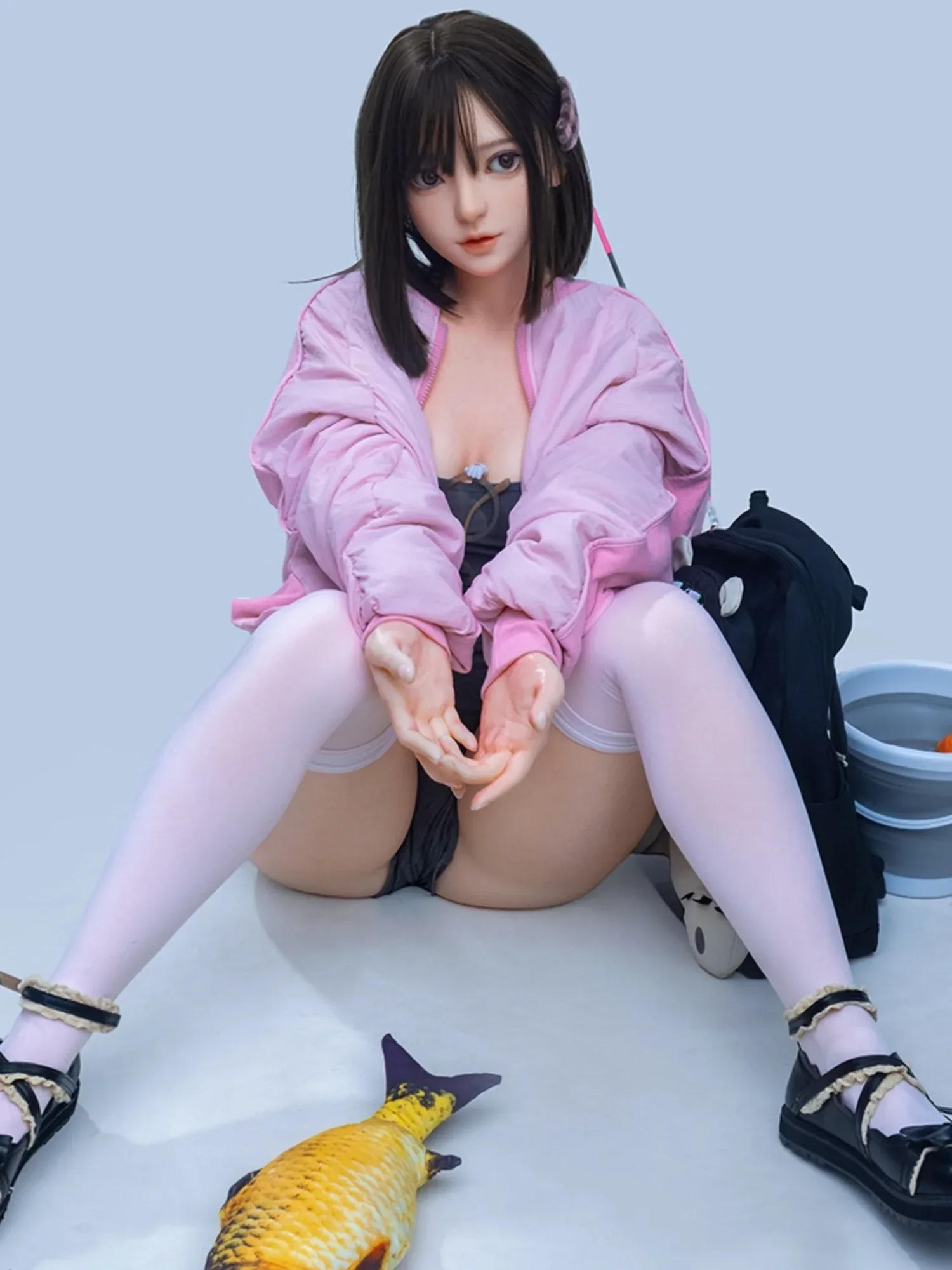 F5729—151cm\/4ft9-37.5kg\/82.7lbs A Cup Silicone Asian Chinese Sex Doll  | Firefly Diary view 2