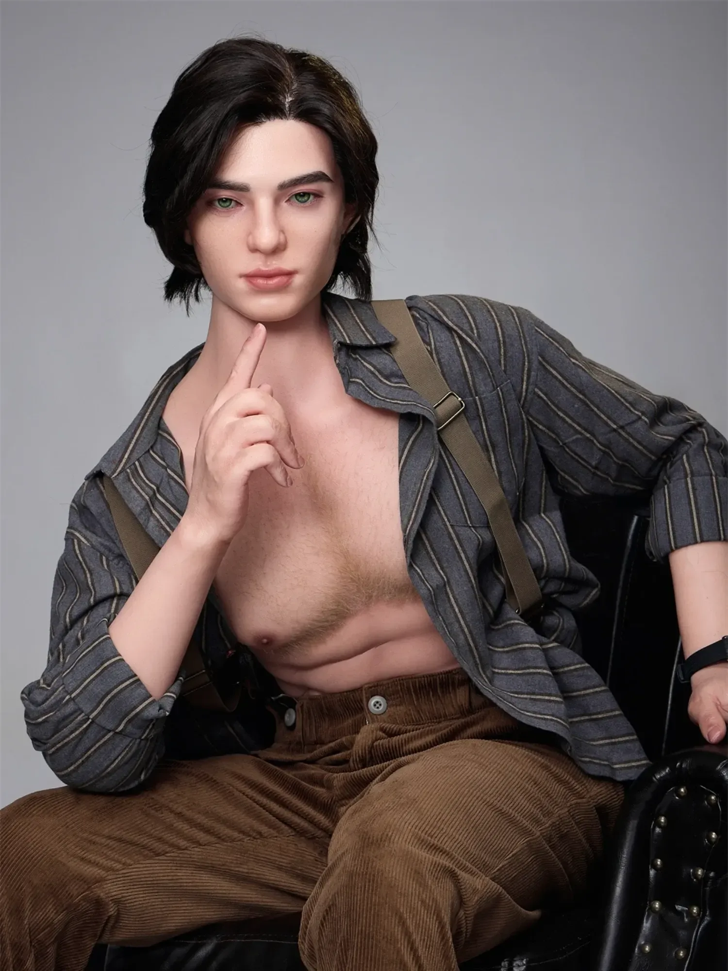 F4579-170cm\/5ft7-38kg Silicone Femboy  toy  masturbator Sex With Male Sex Doll-Irontech Doll view 1