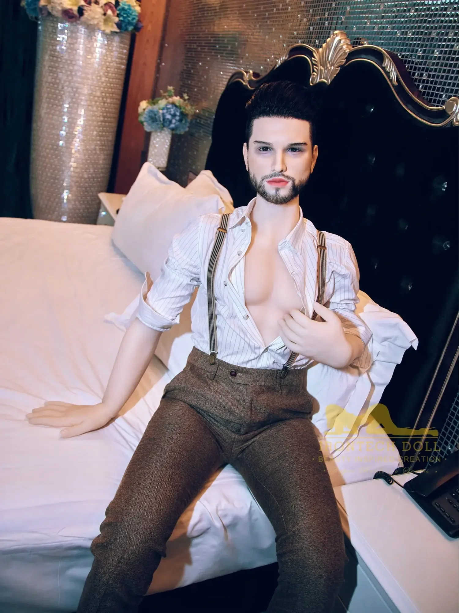 F4571-162cm(5ft3)-49kg Kevin TPE Body Femboy  toy masturbator Male Sex Doll For Sale Custom-Irontech Doll view 12