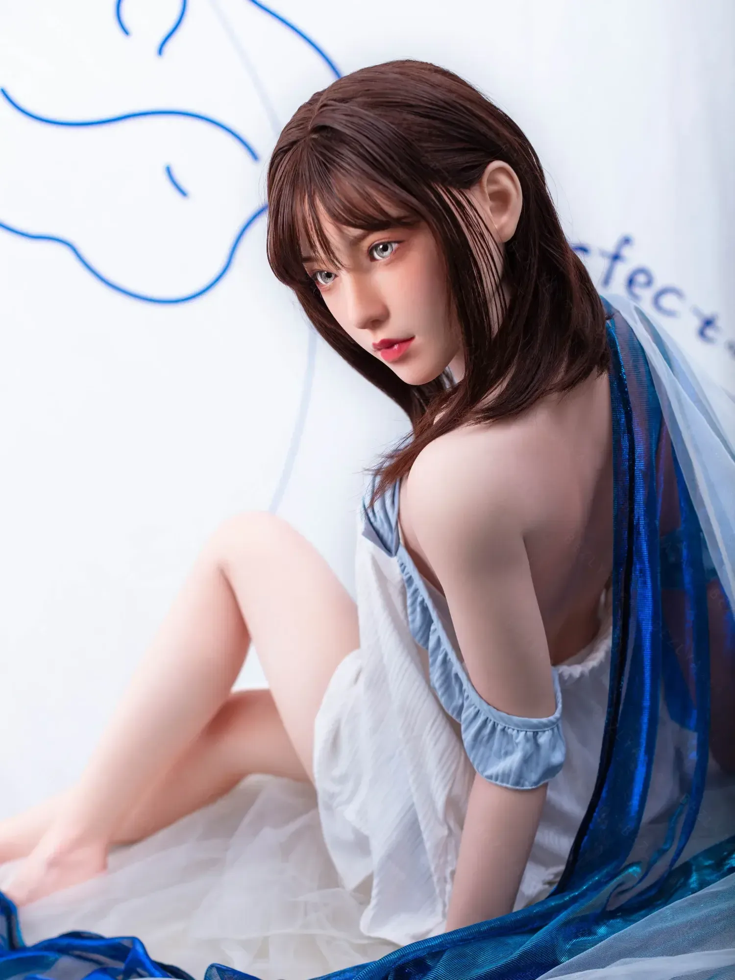 F4748-150cm(5.3ft)-34kg 2.1 A Cup Asian Real Silicone Chinese Teen Sex Doll Sex Doll｜Bezlya Doll view 7