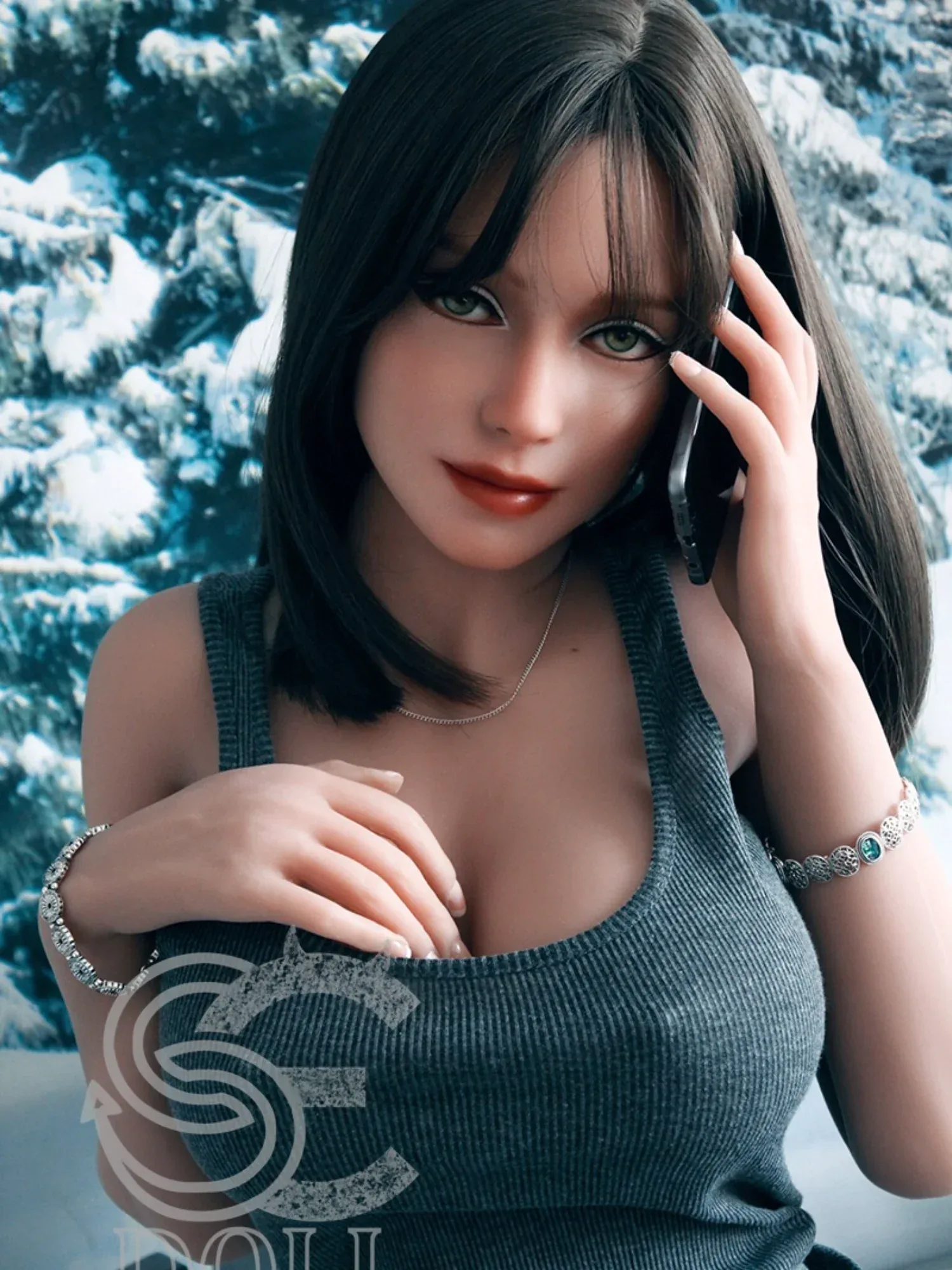 F3697-161cm(5.3ft)-35kg Doris F Cup TPE Sexy Brunette Latina Woman Love Doll｜SE Doll view 3
