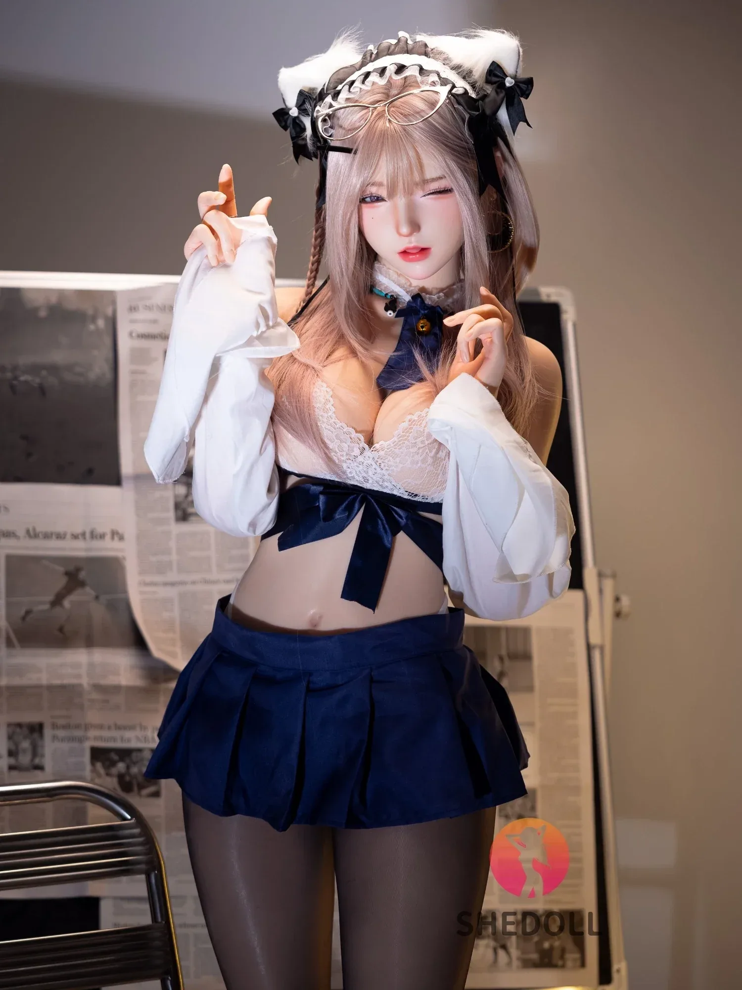 F6264—168cm\/5ft5-47kg D Cup Lifelike Asian Movable Eyes ROS Silicone Sex Doll | SHEDOLL view 5