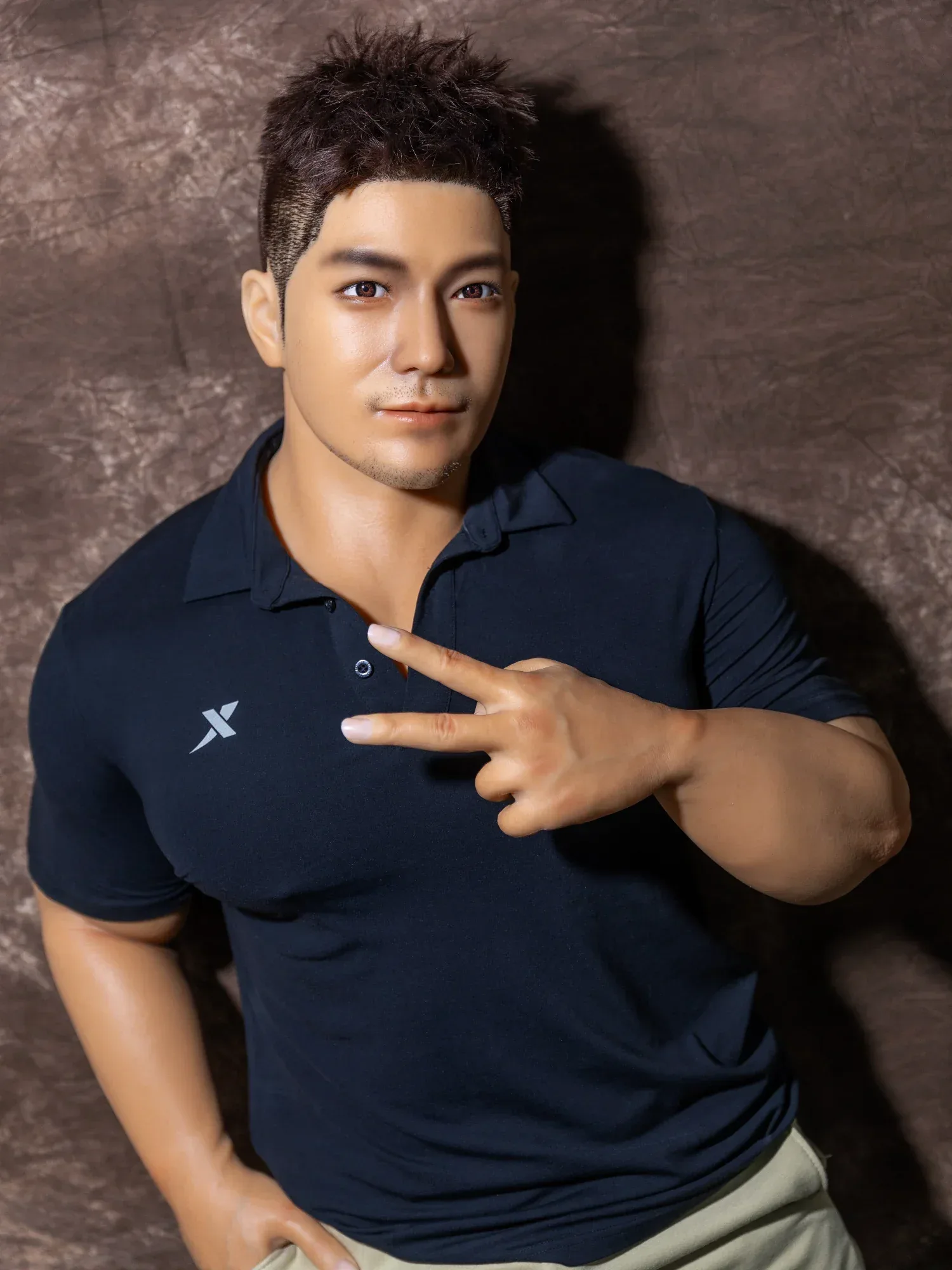 F4619-170cm\/5ft7-44kg Lifelike Male Sex Doll - Realistic Full Silicone Gay Doll with 6.69in Penis | Qita doll view 7