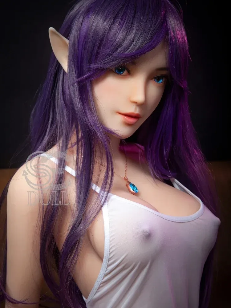 F858-151cm\/4ft9(25kg) Olivia E Cup TPE Purple Hair Elf Girl Sex Doll | SE Doll view 10