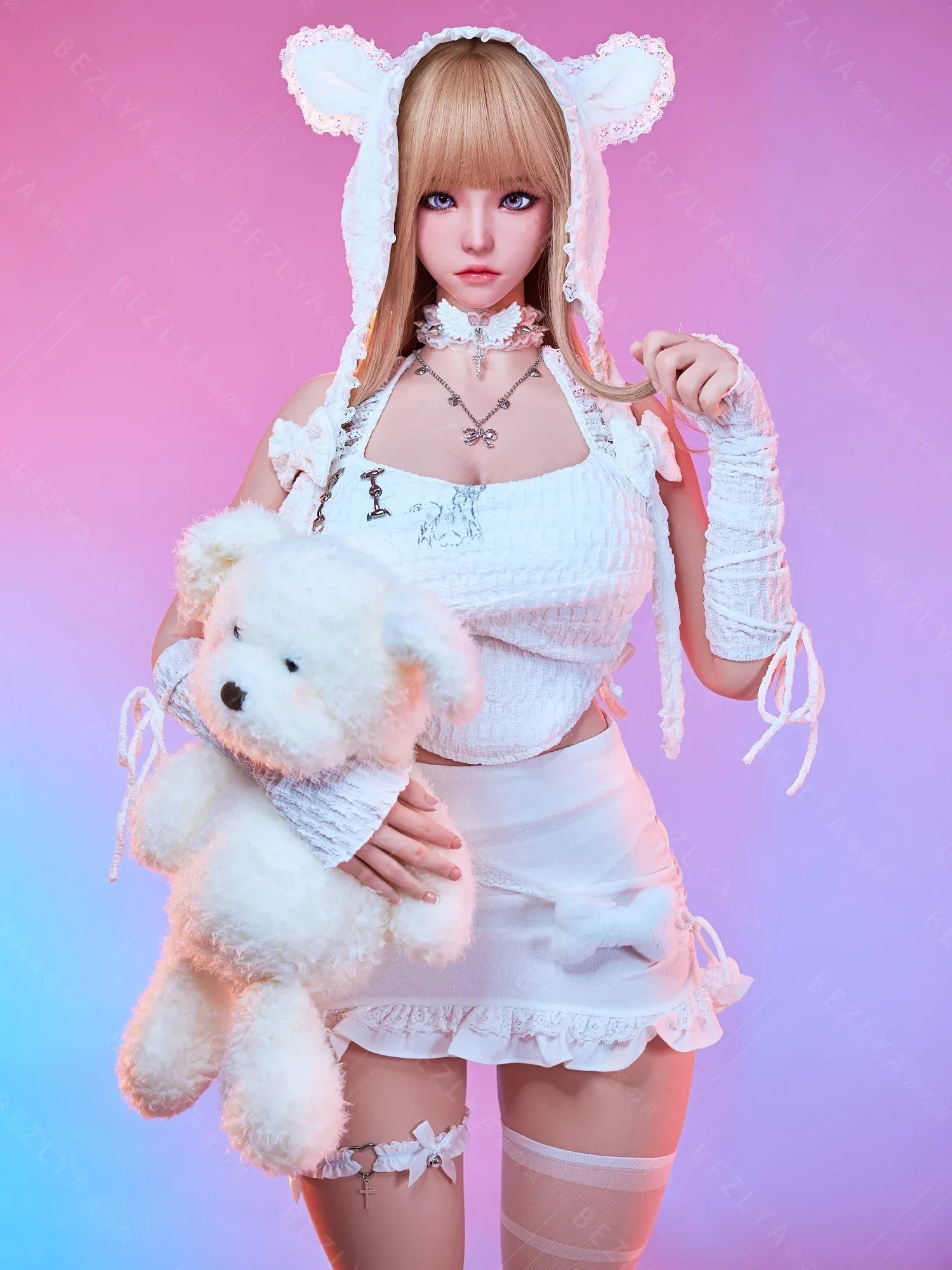 F7154-155Mcm(5.1ft)-38kg 2.2cf E Cup Mini ROS Silicone Asian Anime celebrity Sex Doll|AITIA Doll view 6