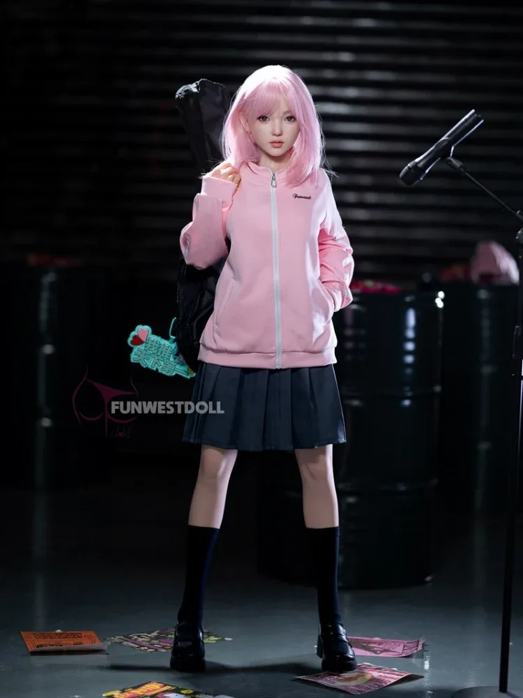 F2555-152cm(5ft) 26.5kg D Cup Youthful Look Realistic Silicone Sex Doll|Fun West Doll view 3