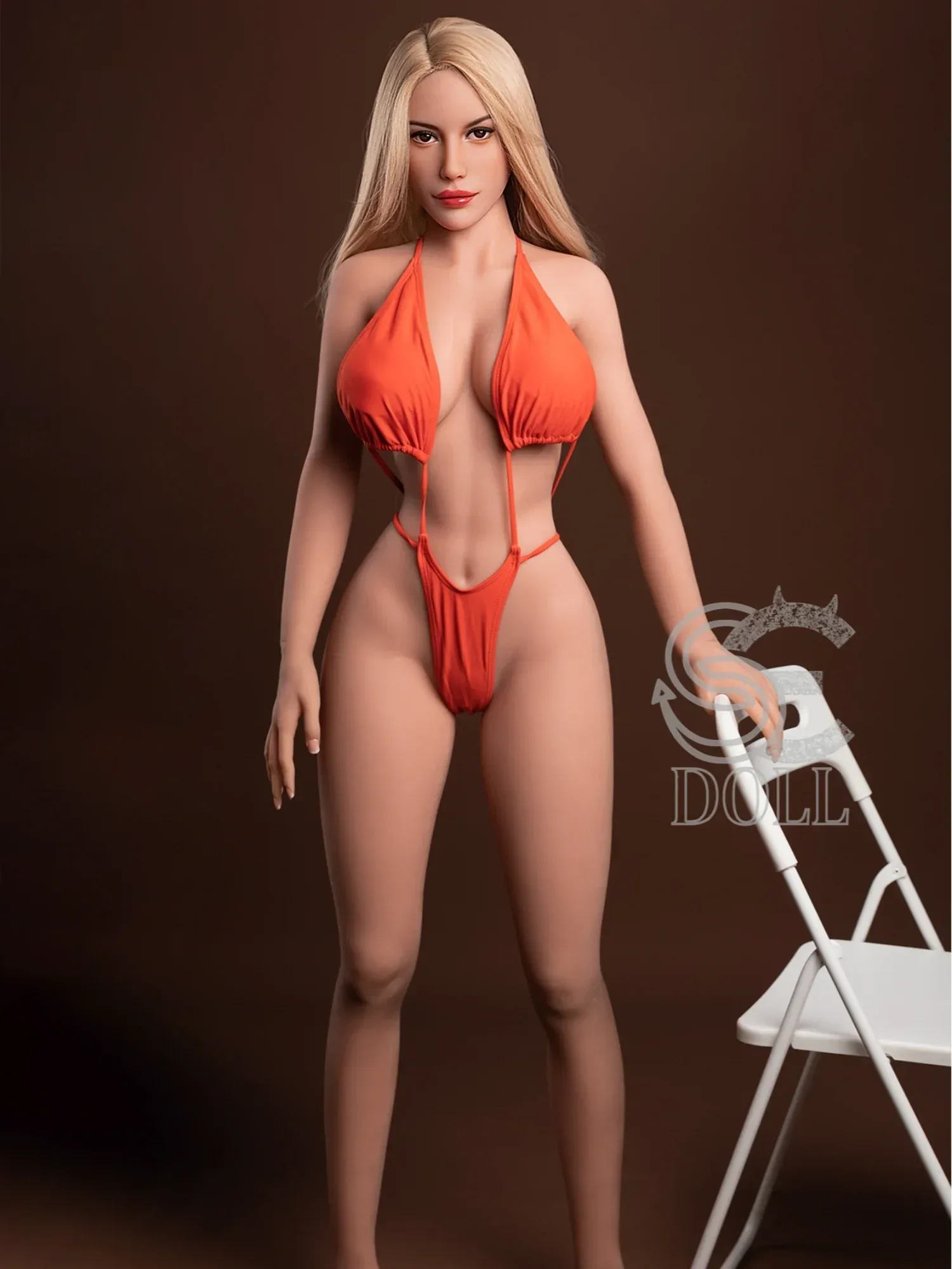F3704-161cm(5.3ft)-35kg Janice F Cup TPE Blonde Swimsuit European Woman Love Doll｜SE Doll view 5