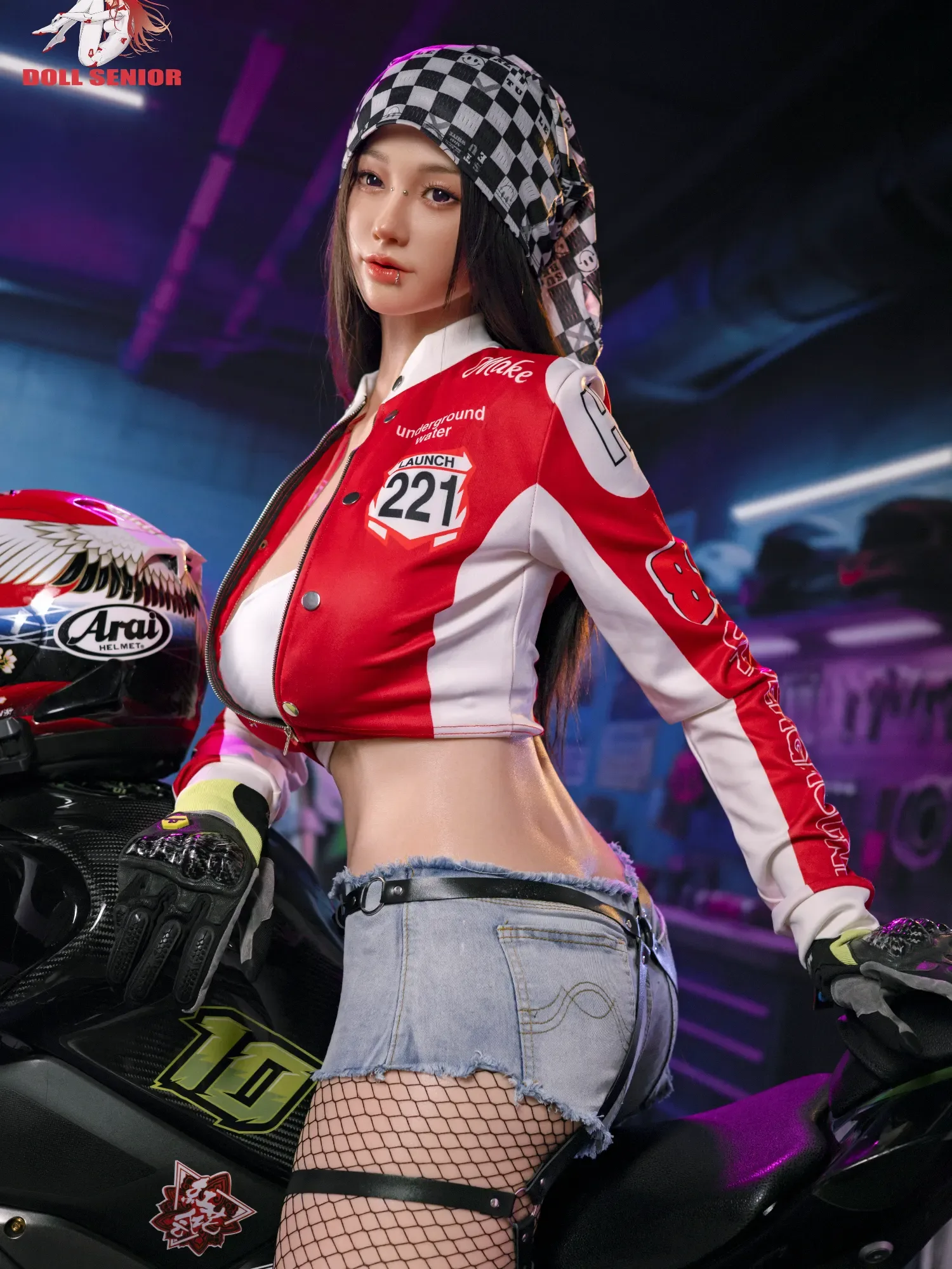 F5713- 170cm(5ft7)-43kg G Cup Silicone ROS Motorcycle Girl Asian Huge breast Sex Doll丨Doll senior view 9