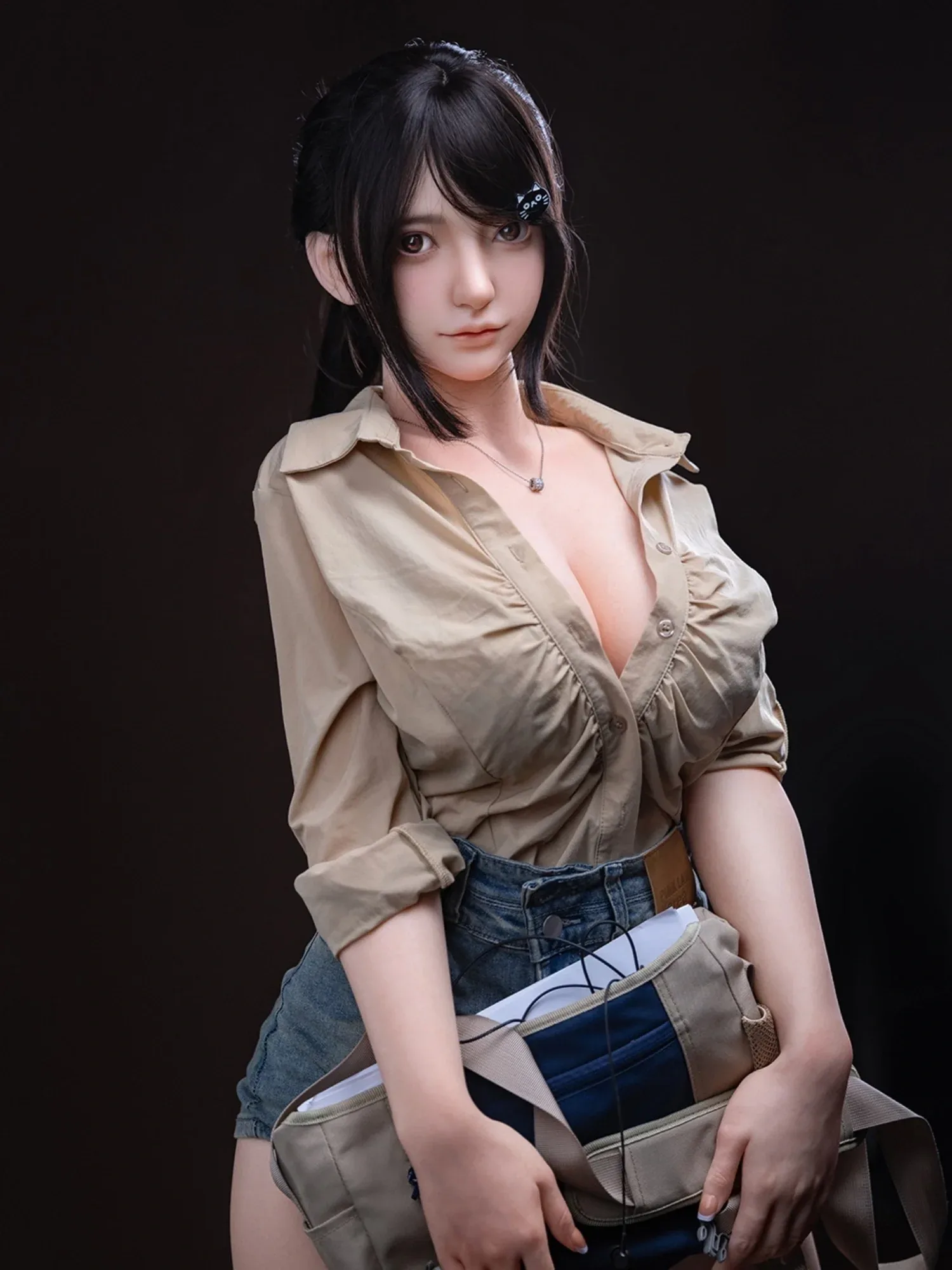 F6157—164cm\/5ft4-30kg G Cup Silicone Asian Sex Doll | Firefly Diary view 5